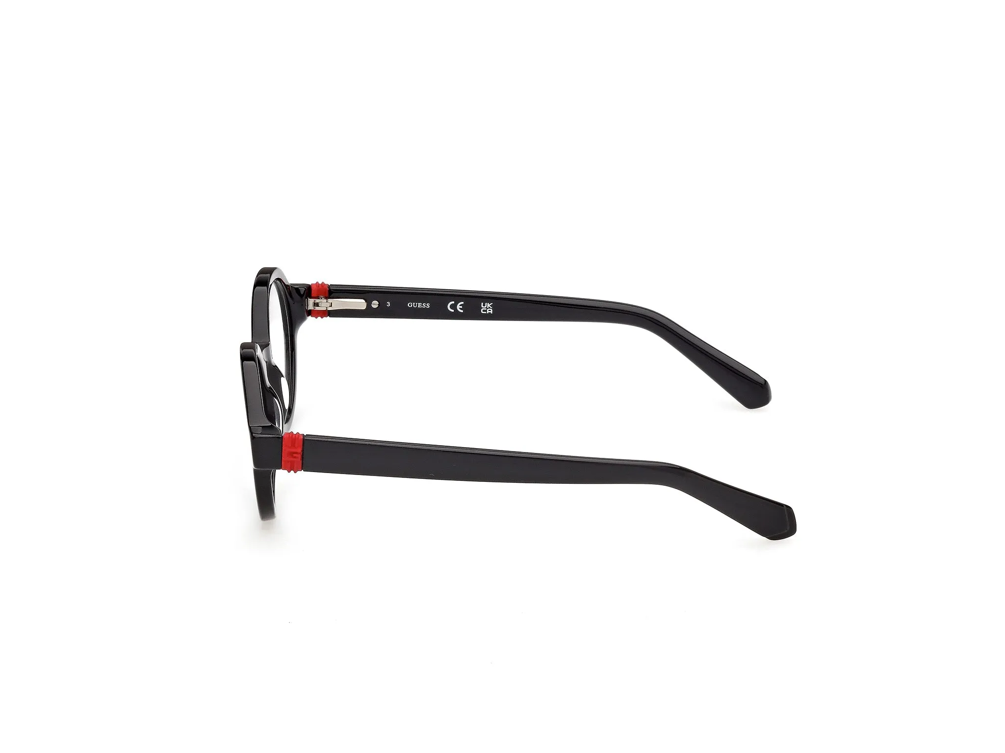 Guess GU50394 1 Montature da vista Acetato Nero Rotonda Normale - immagine 3