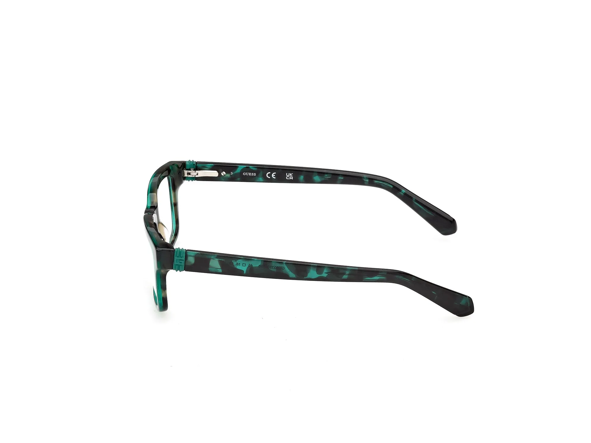 Guess GU50393 98 Montature da vista Acetato Verde Squadrata Normale - immagine 3