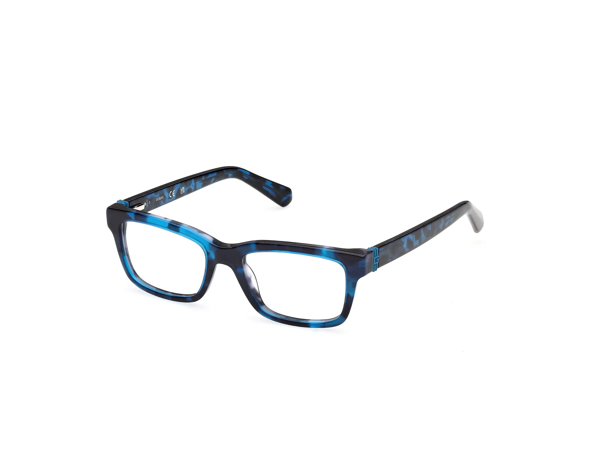Guess GU50393 92 Montature da vista Acetato Blu Squadrata Normale - immagine 1