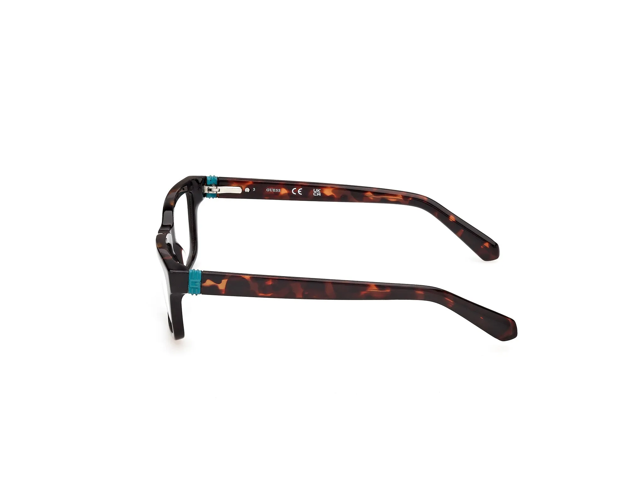 Guess GU50393 52 Montature da vista Acetato Havana Squadrata Normale - immagine 3