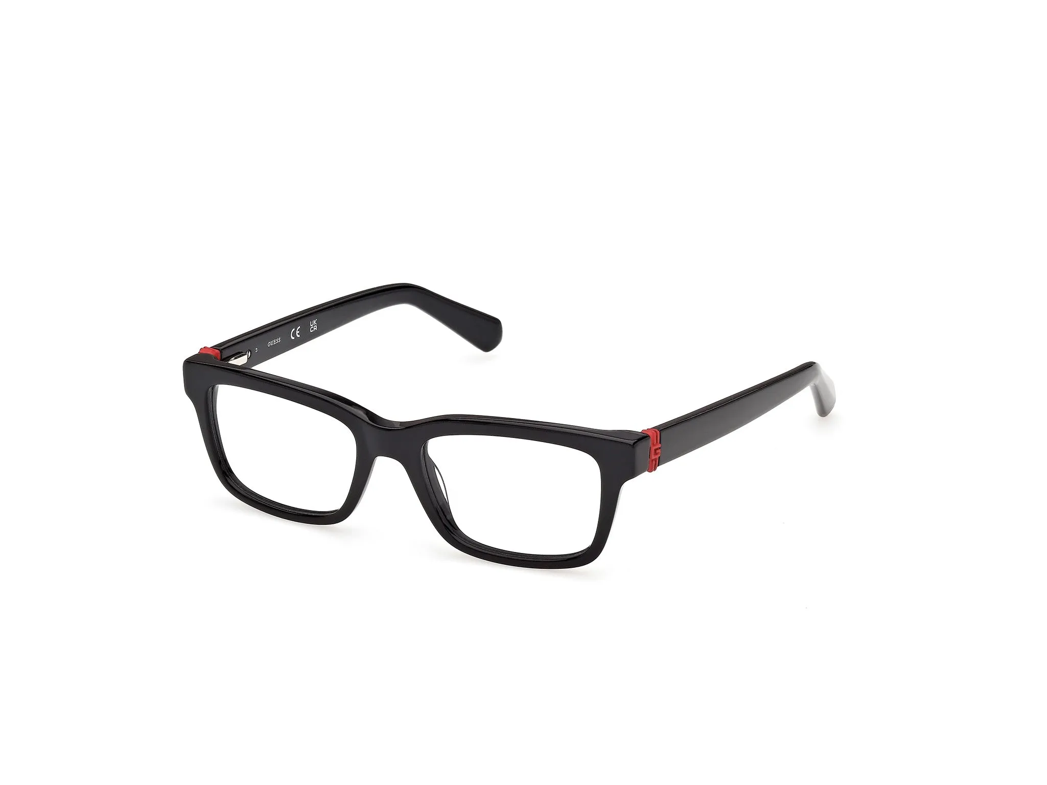 Guess GU50393 1 Montature da vista Acetato Nero Squadrata Normale - immagine 1