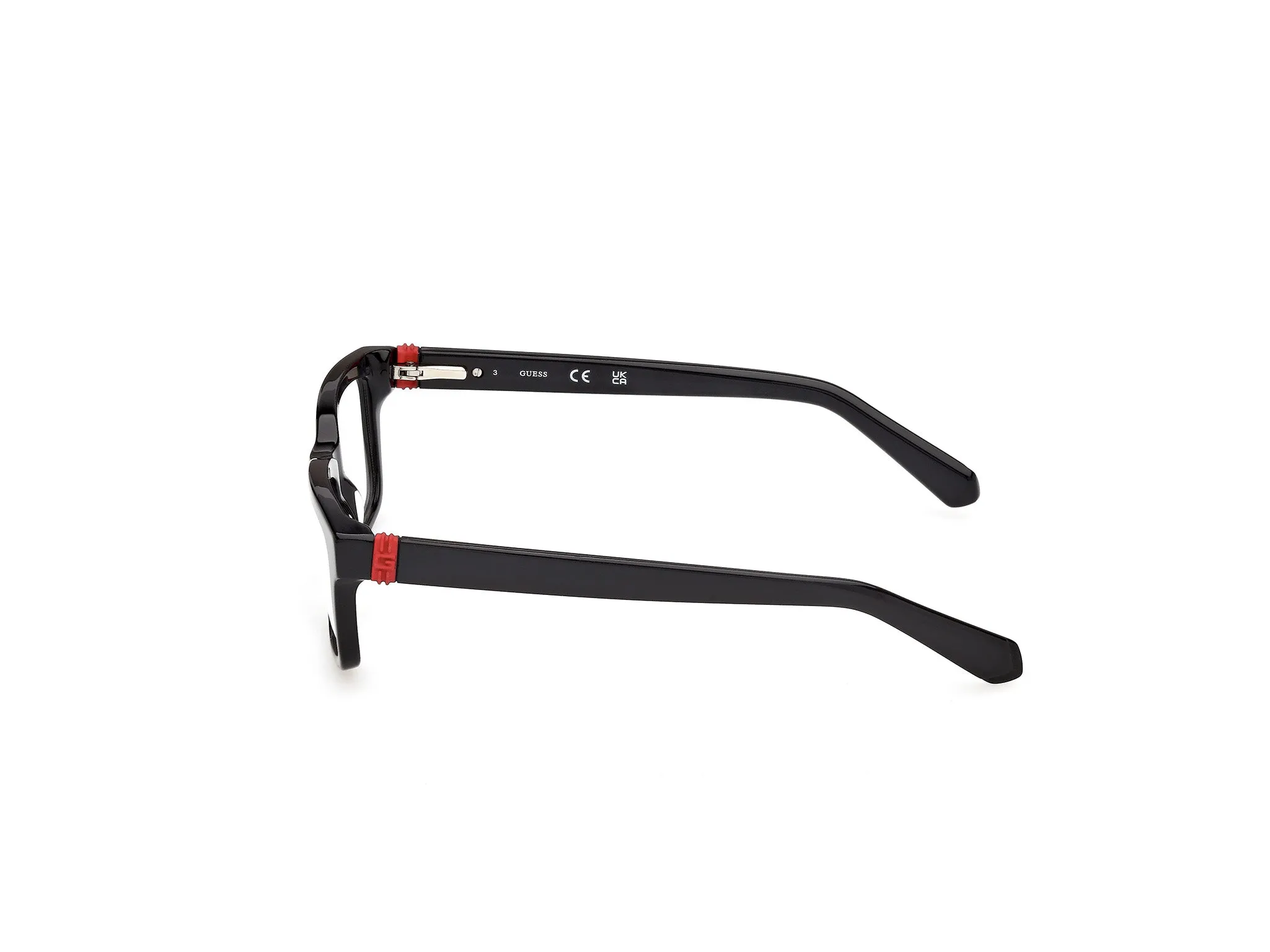 Guess GU50393 1 Montature da vista Acetato Nero Squadrata Normale - immagine 3