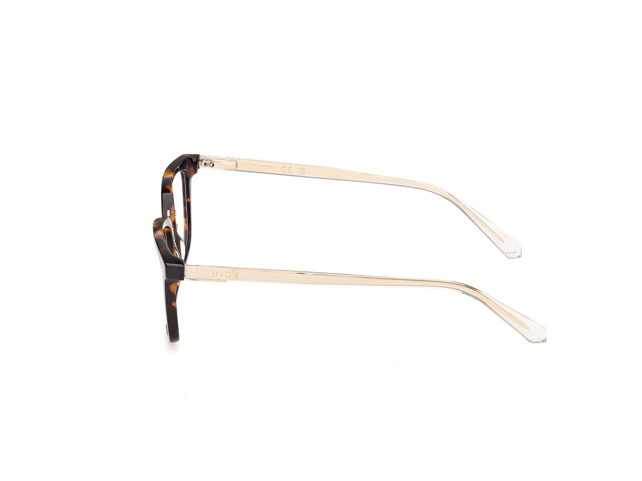 Guess GU50392 52 Montature da vista Acetato Havana Squadrata Normale - immagine 3