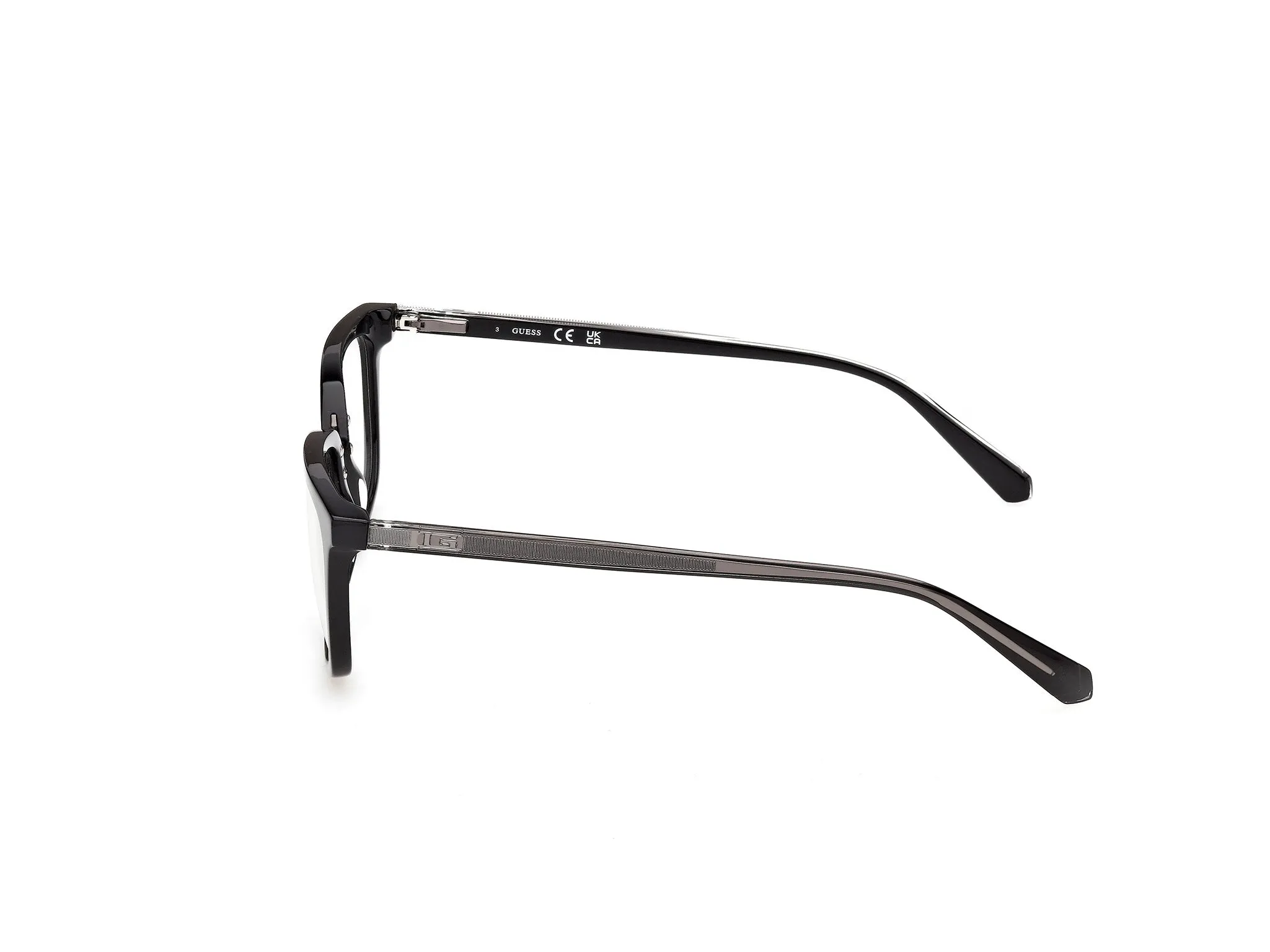Guess GU50392 1 Montature da vista Acetato Nero Squadrata Normale - immagine 3
