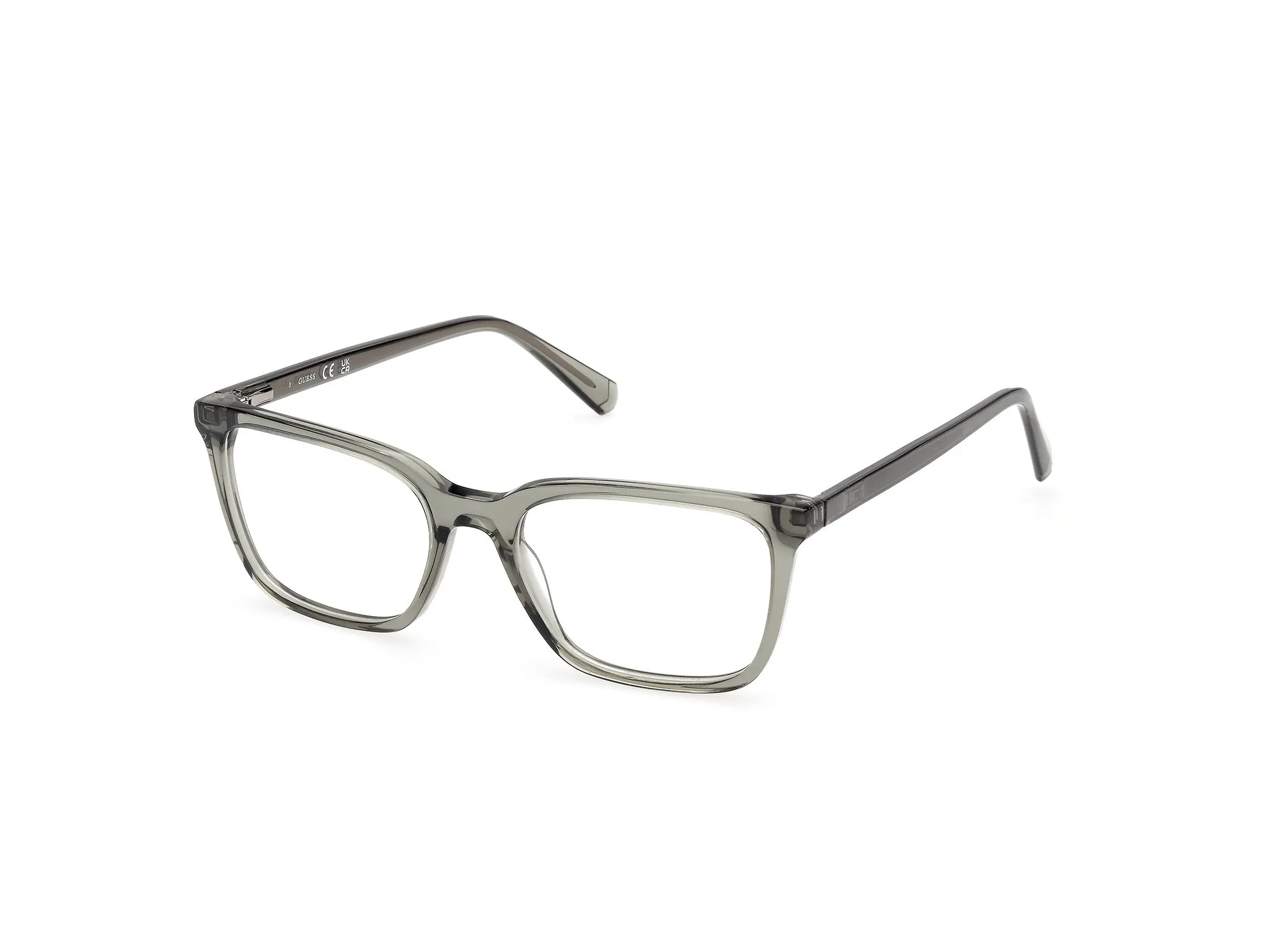 Guess GU50391 96 Montature da vista Acetato Verde Squadrata Normale - immagine 1