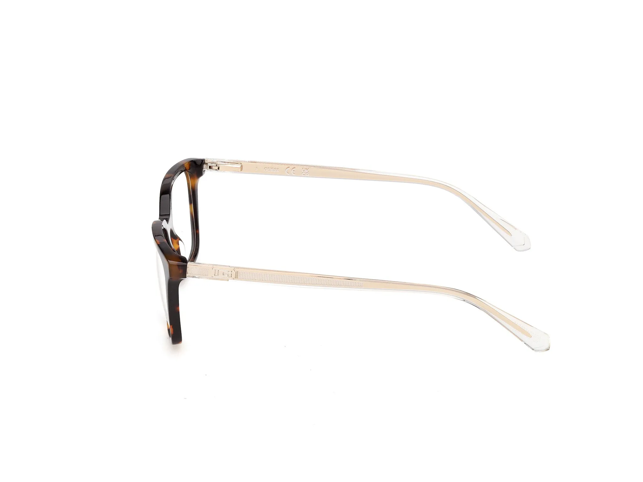 Guess GU50391 52 Montature da vista Acetato Havana Squadrata Normale - immagine 3
