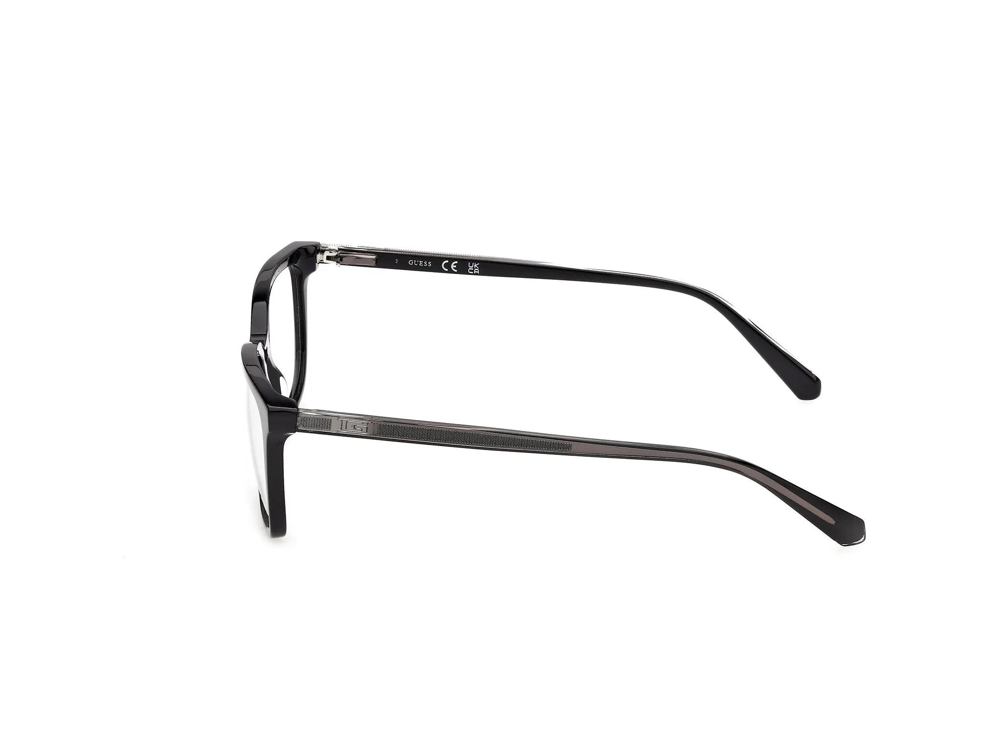 Guess GU50391 1 Montature da vista Acetato Nero Squadrata Normale - immagine 3
