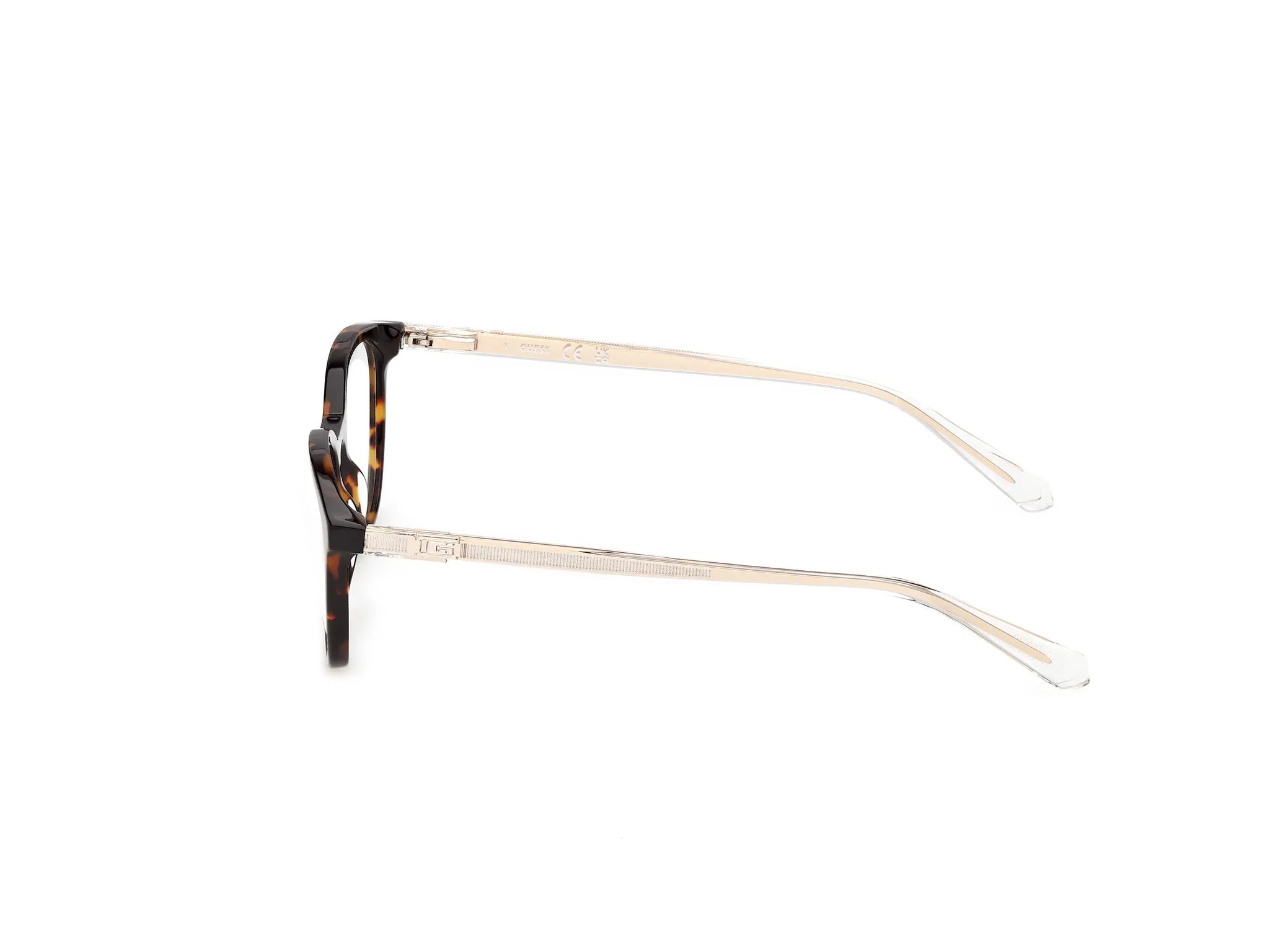 Guess GU50390 52 Montature da vista Acetato Havana Rotonda Normale - immagine 3