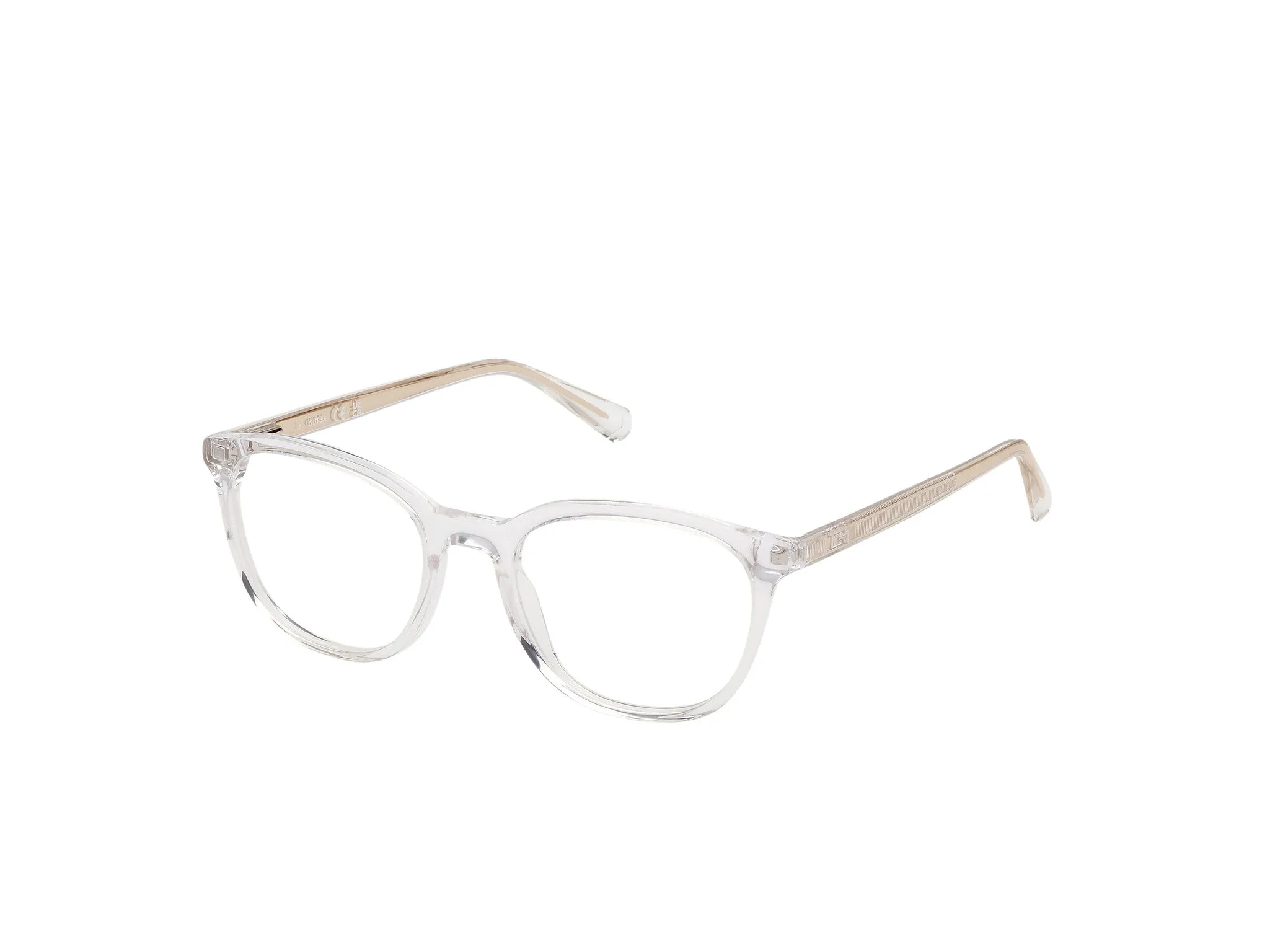 Guess GU50390 26 Montature da vista Acetato Trasparente Rotonda Normale - immagine 1