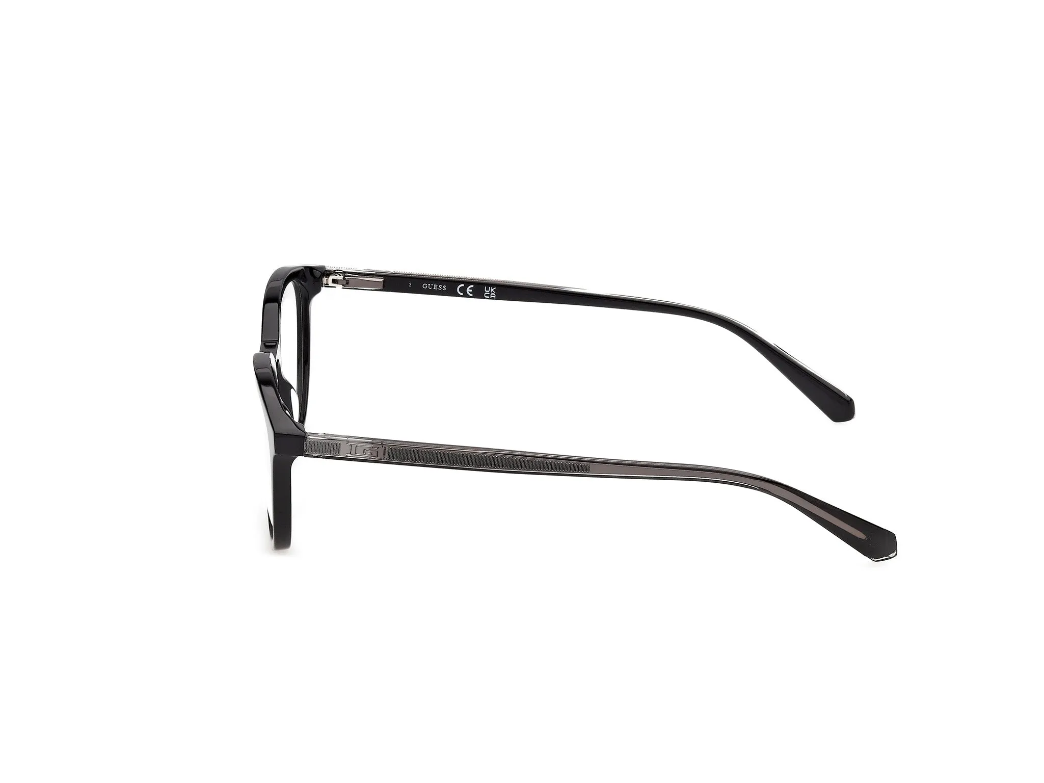 Guess GU50390 1 Montature da vista Acetato Nero Rotonda Normale - immagine 3