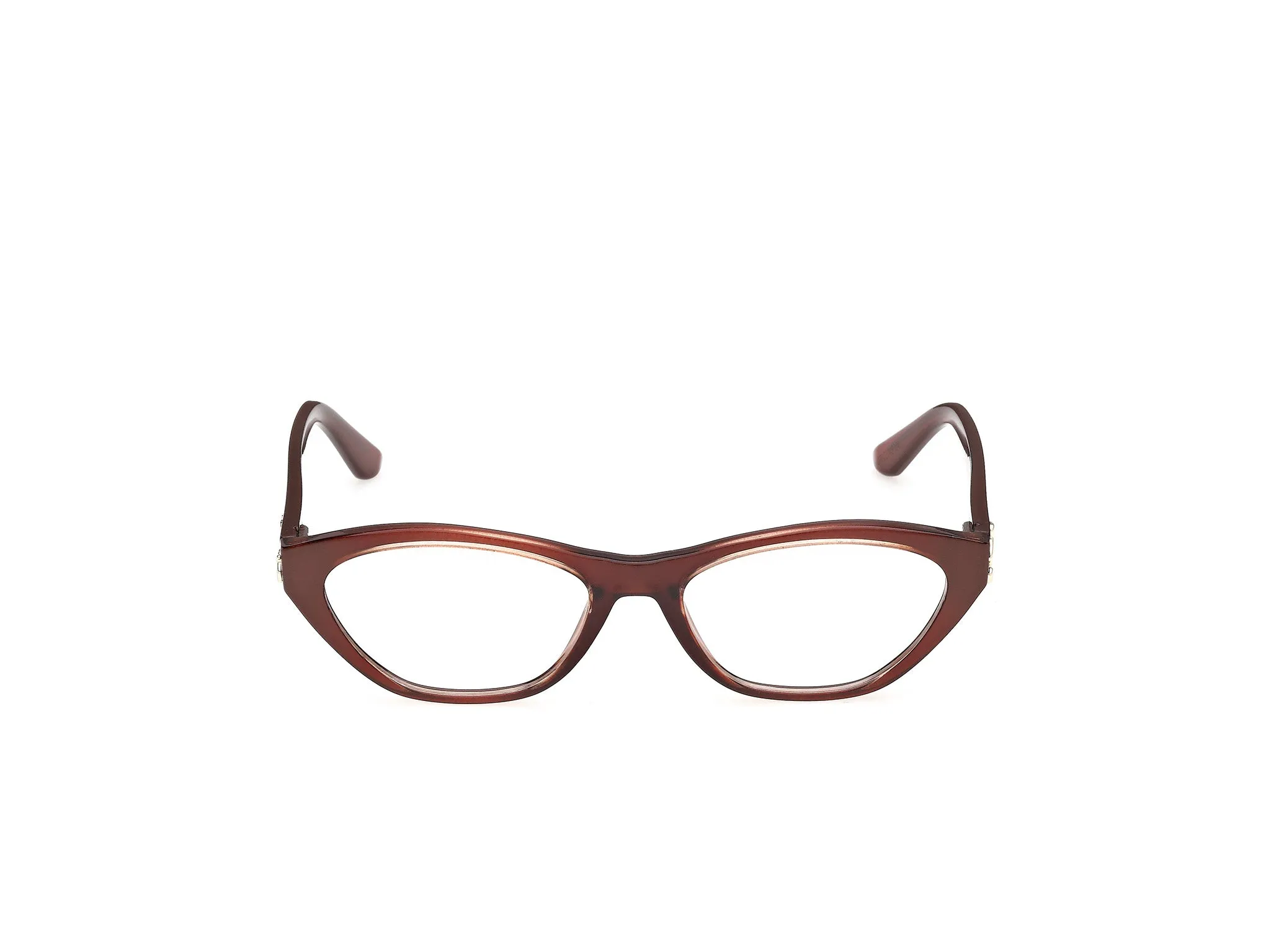 Guess GU50389 50 Montature da vista Iniettato Marrone Cat Eye Normale - immagine 2