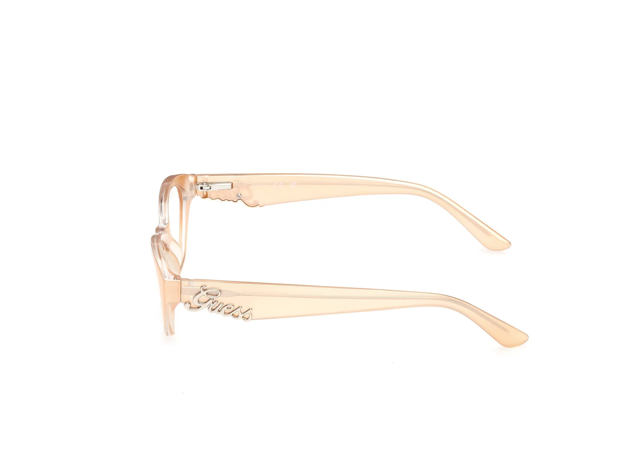 Guess GU50389 44 Montature da vista Iniettato Arancione Cat Eye Normale - immagine 3