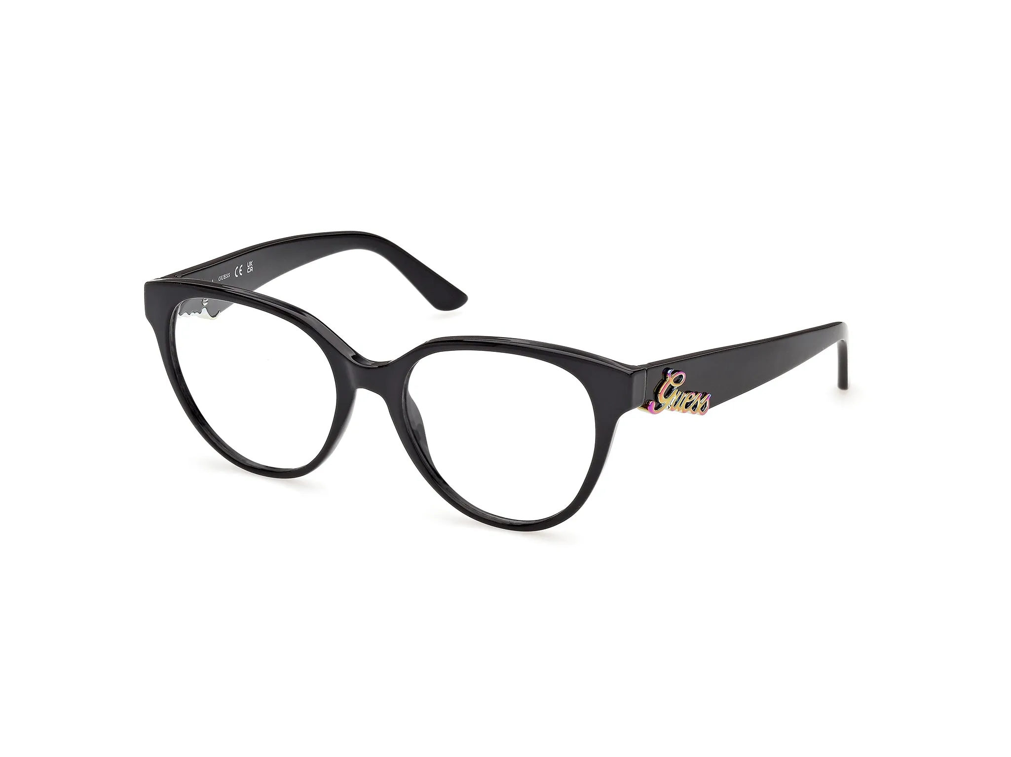 Guess GU50388 1 Montature da vista Iniettato Nero Rotonda Normale - immagine 1