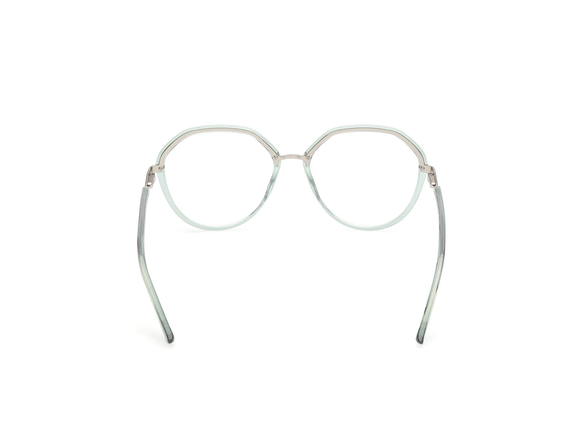 Guess GU50387 95 Montature da vista Iniettato Verde Rotonda Normale - immagine 4