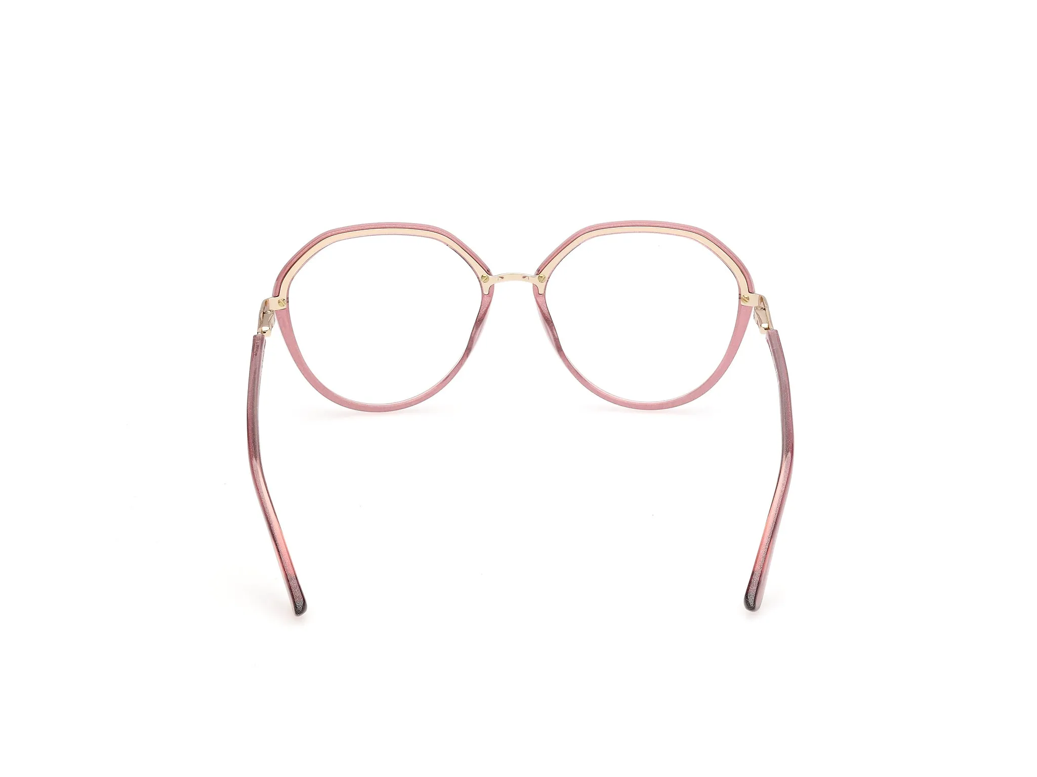 Guess GU50387 74 Montature da vista Iniettato Rosa Rotonda Normale - immagine 4