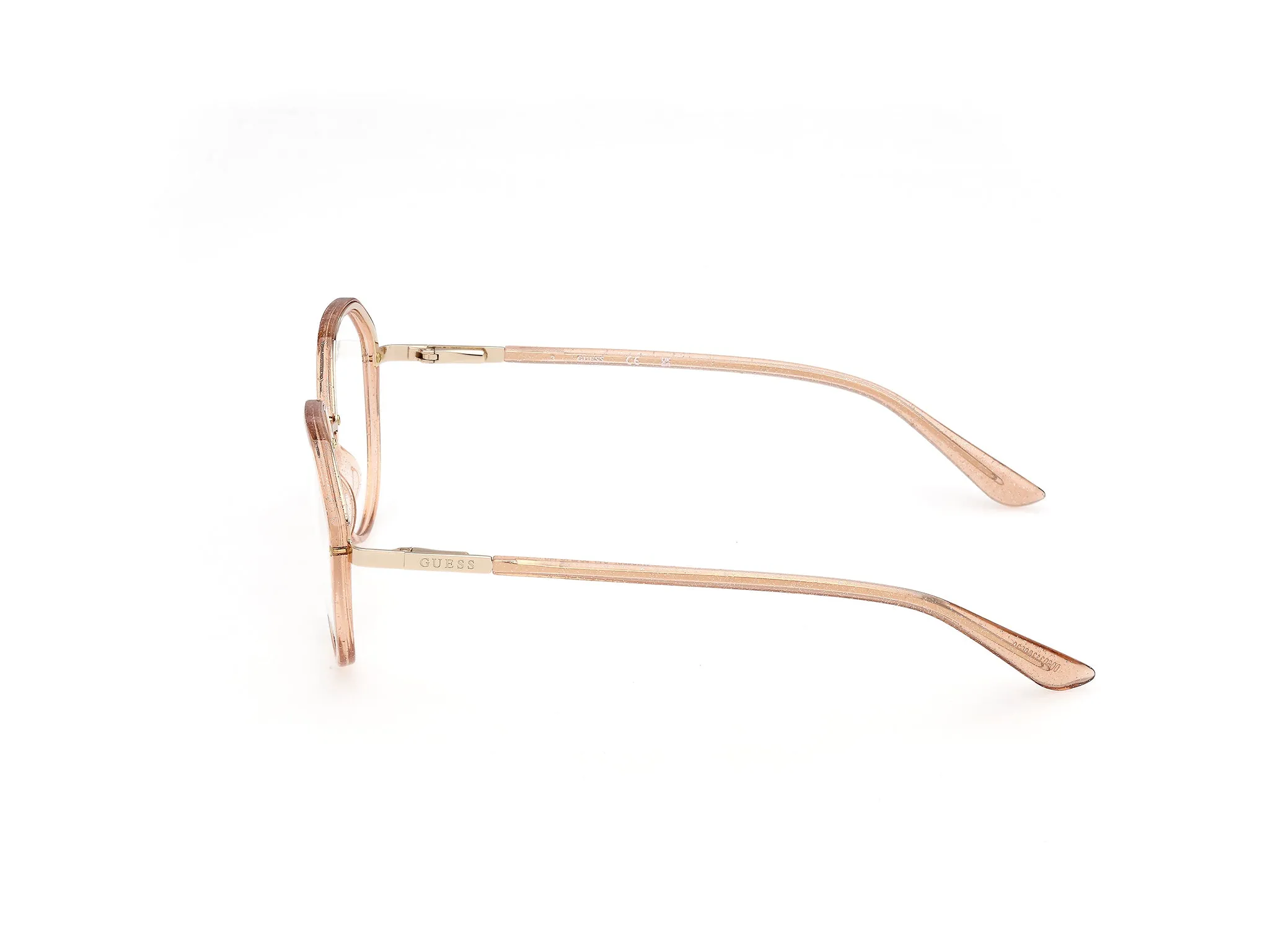 Guess GU50387 44 Montature da vista Iniettato Arancione Rotonda Normale - immagine 3