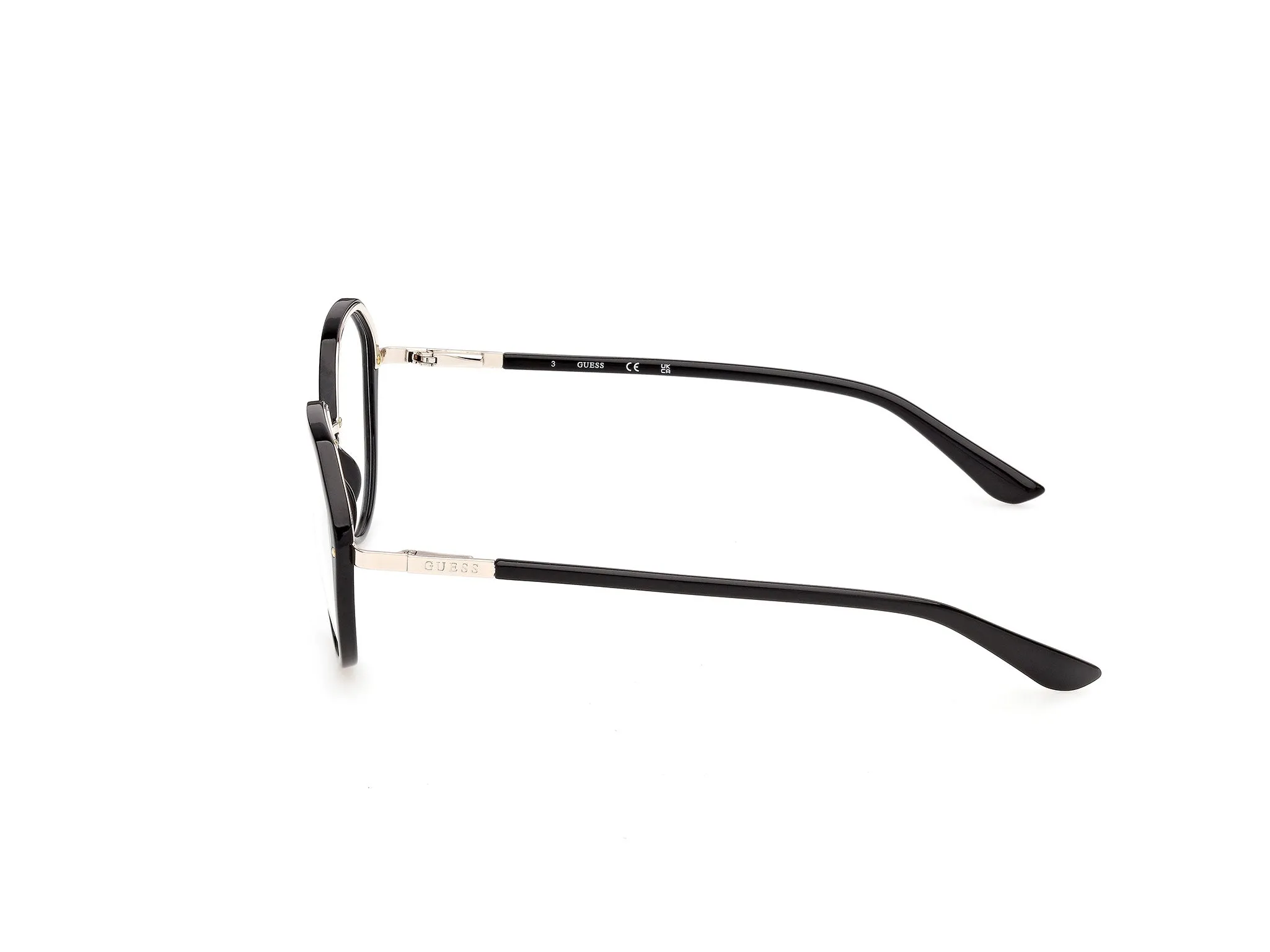 Guess GU50387 1 Montature da vista Iniettato Nero Rotonda Normale - immagine 3