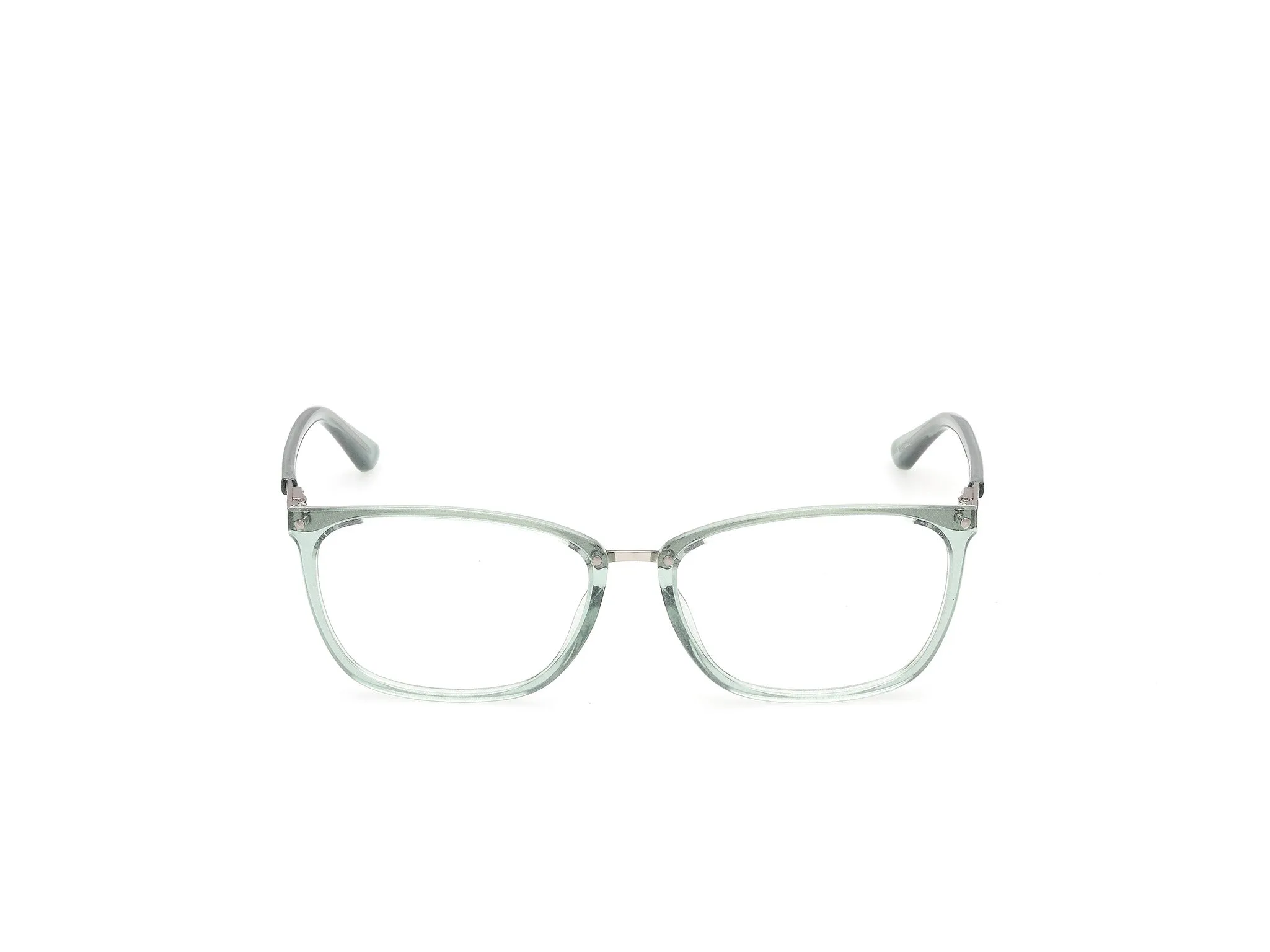 Guess GU50386 95 Montature da vista Iniettato Verde Squadrata Normale - immagine 2