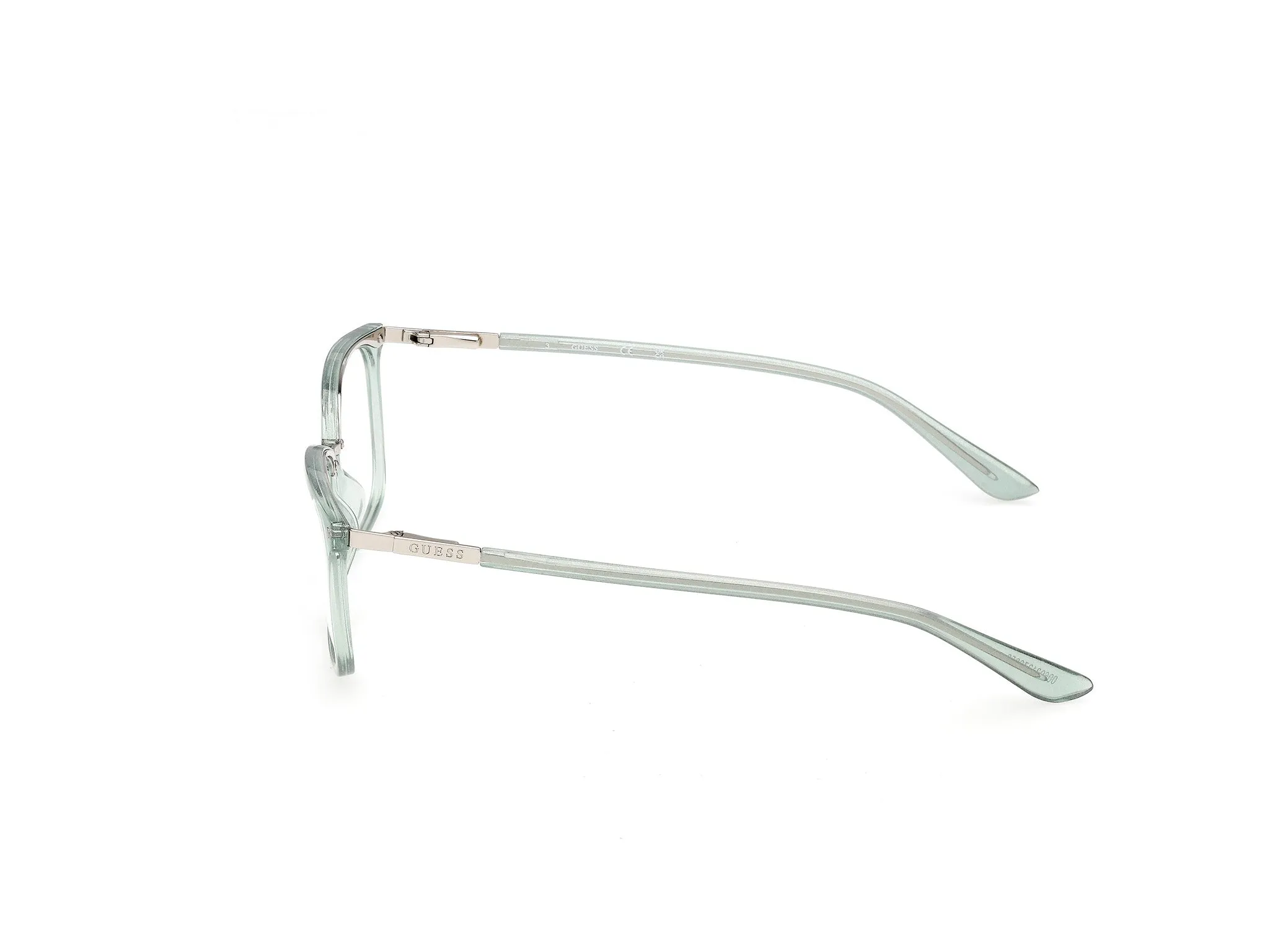 Guess GU50386 95 Montature da vista Iniettato Verde Squadrata Normale - immagine 3