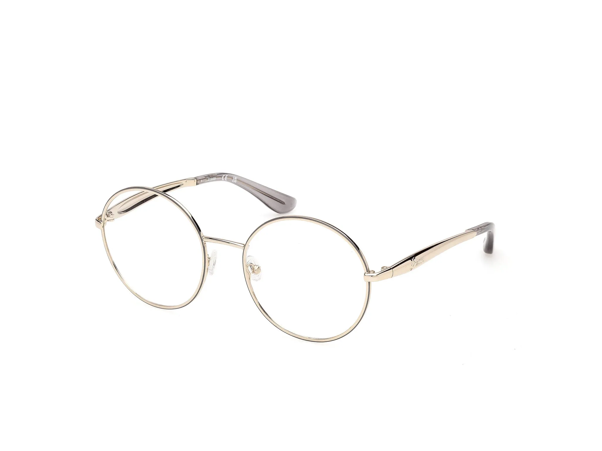 Guess GU50385 20 Montature da vista Metallo Oro Rotonda Normale - immagine 1