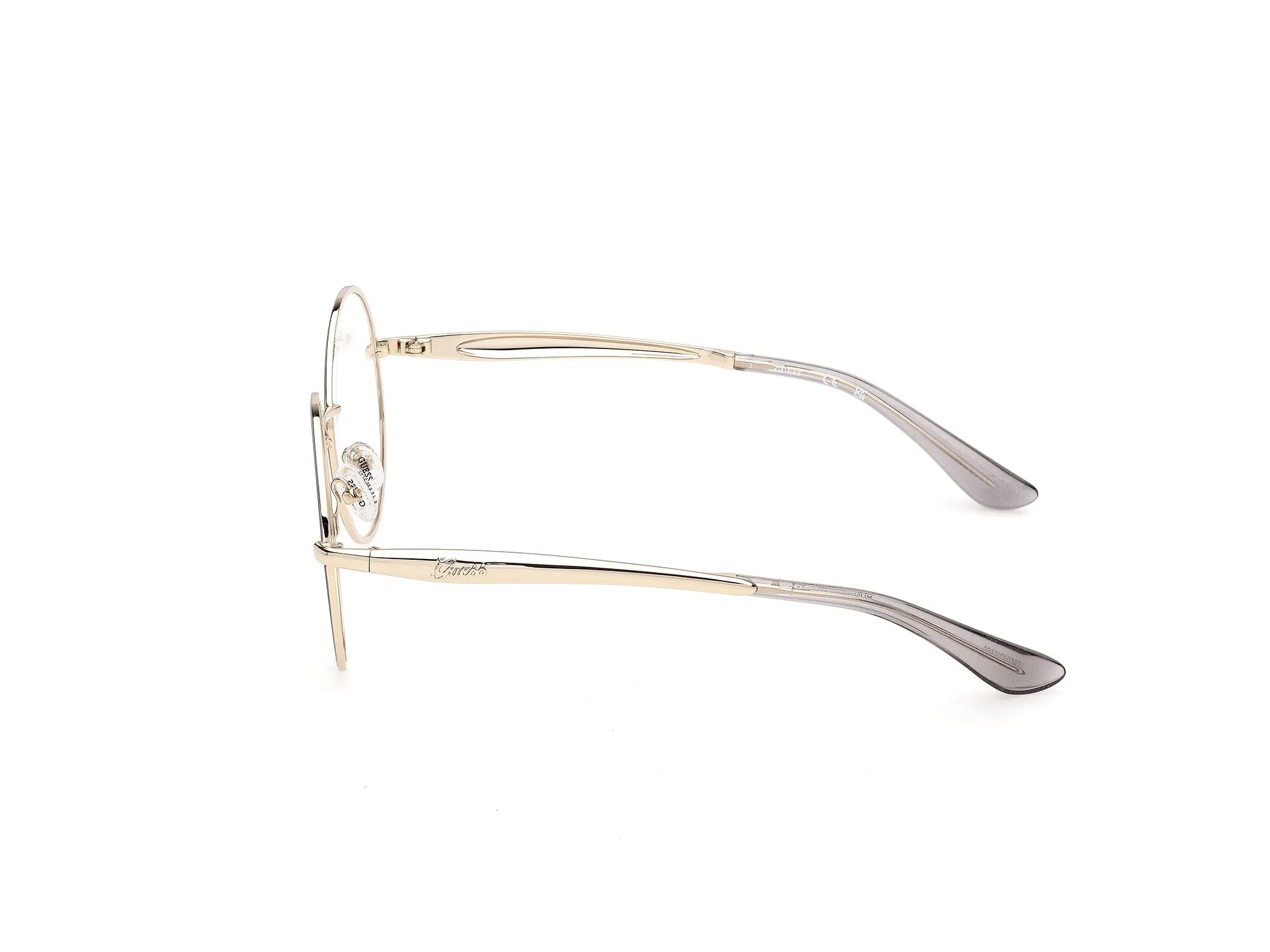 Guess GU50385 20 Montature da vista Metallo Oro Rotonda Normale - immagine 3