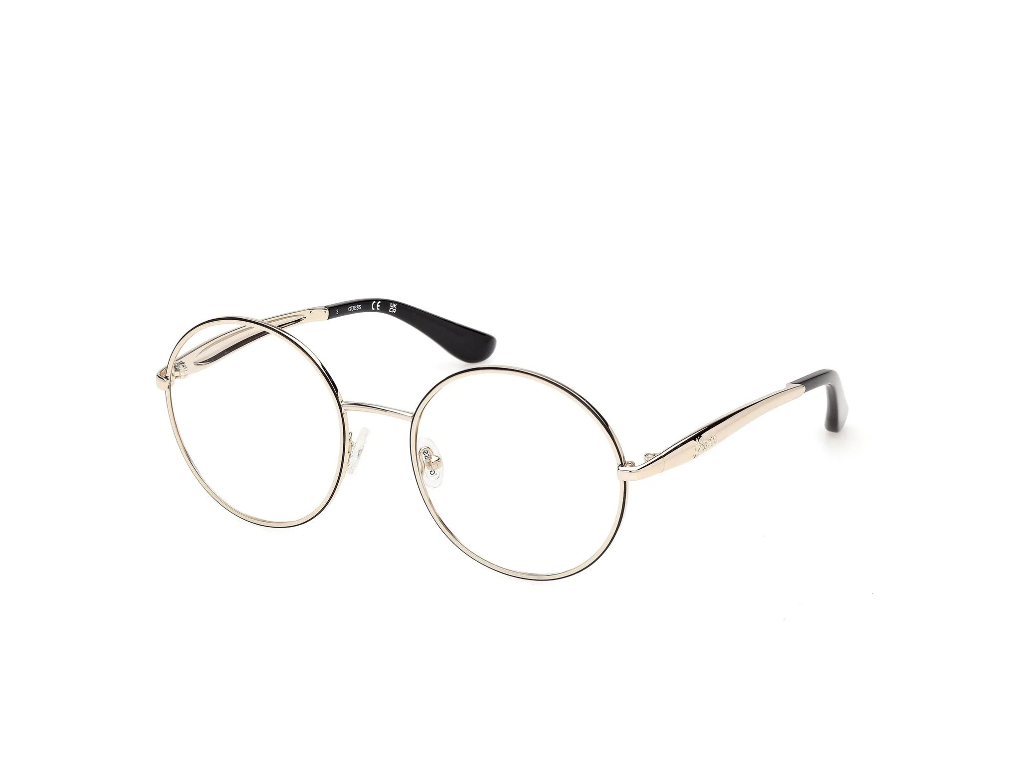 Guess GU50385 5 Montature da vista Metallo Oro Rotonda Normale - immagine 1