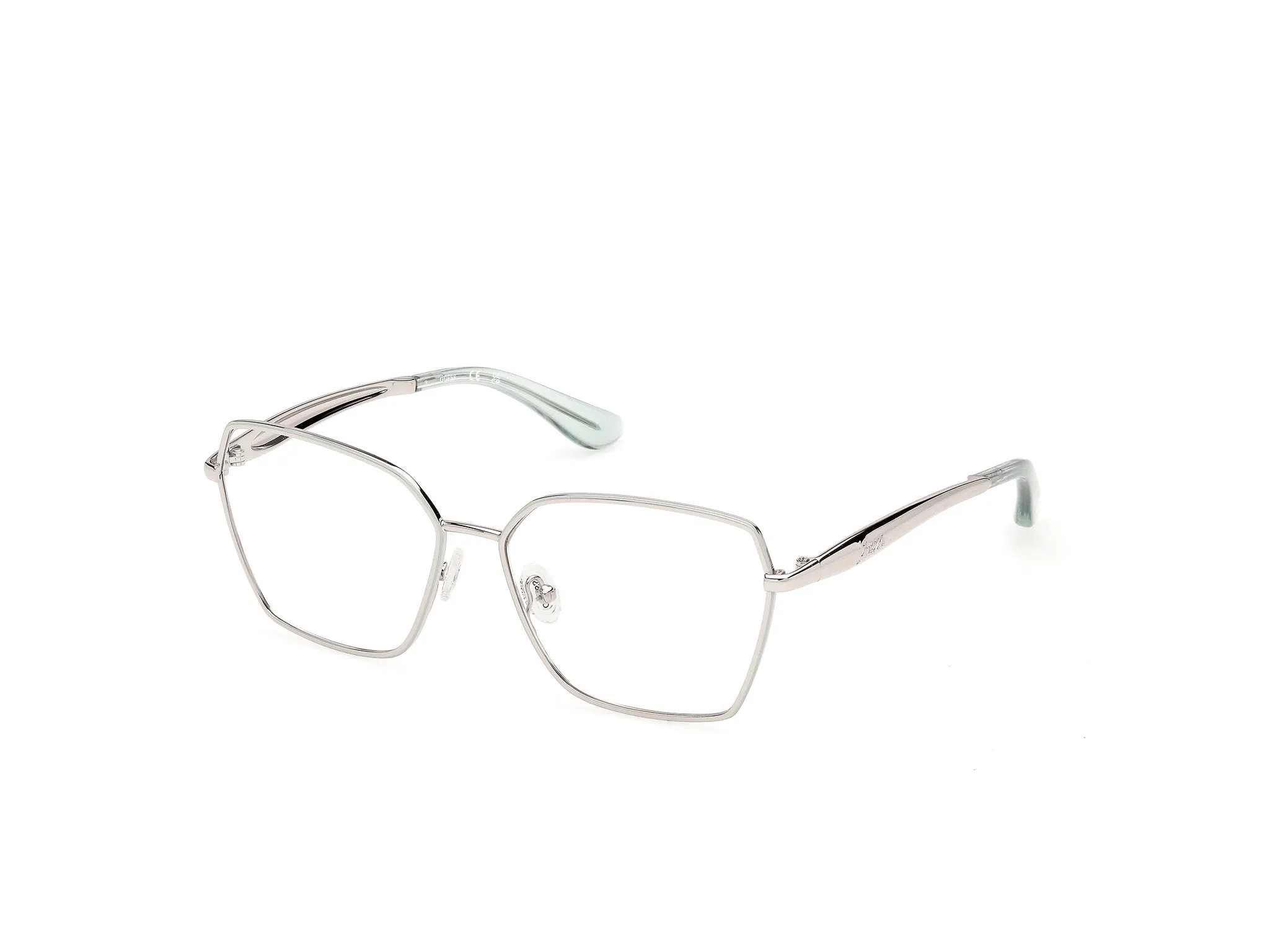 Guess GU50384 95 Montature da vista Metallo Grigio Squadrata Normale - immagine 1