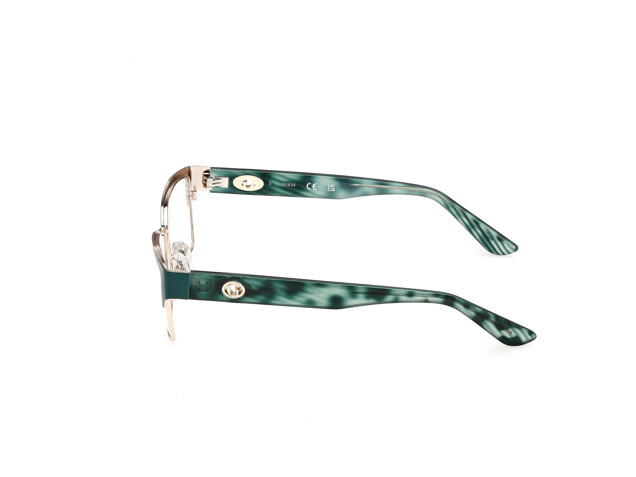 Guess GU50383 97 Montature da vista Metallo Verde Squadrata Normale - immagine 3