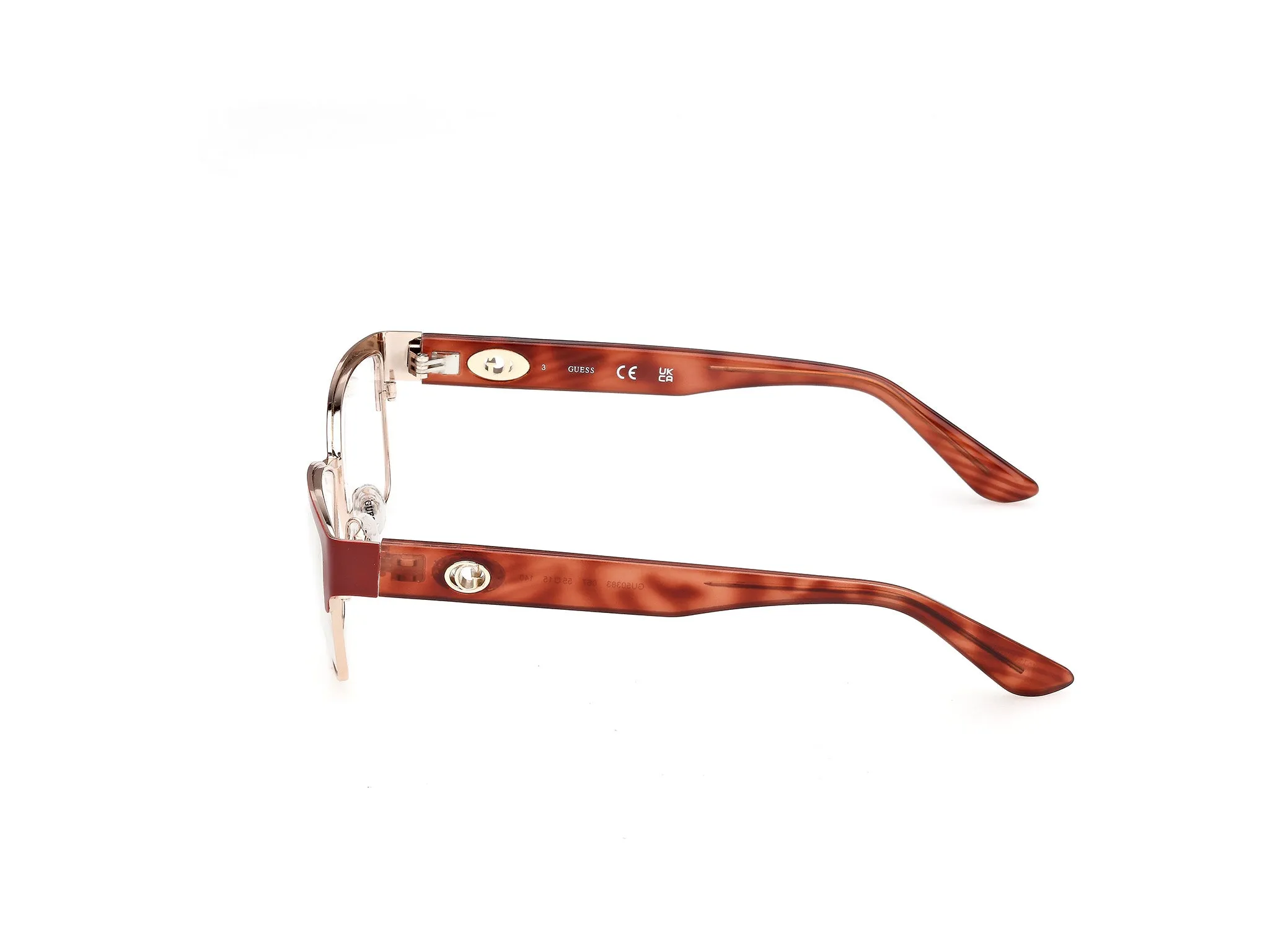 Guess GU50383 67 Montature da vista Metallo Rosso Squadrata Normale - immagine 3