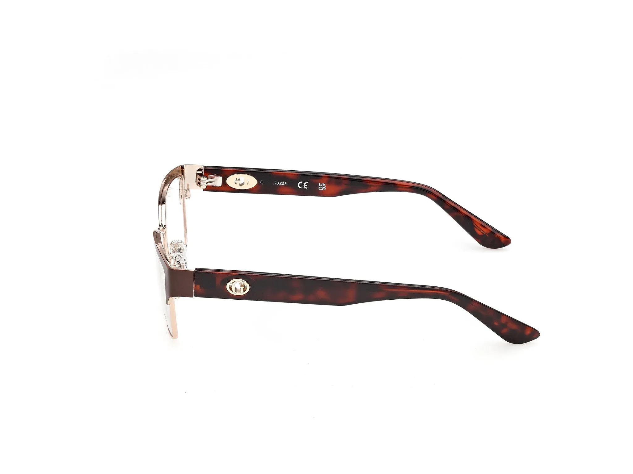 Guess GU50383 49 Montature da vista Metallo Marrone Squadrata Normale - immagine 3