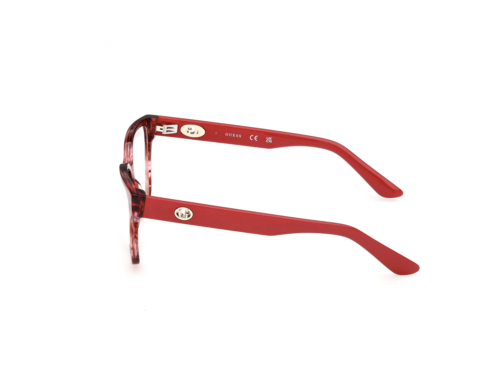 Guess GU50381 68 Montature da vista Acetato Rosso Squadrata Normale - immagine 3