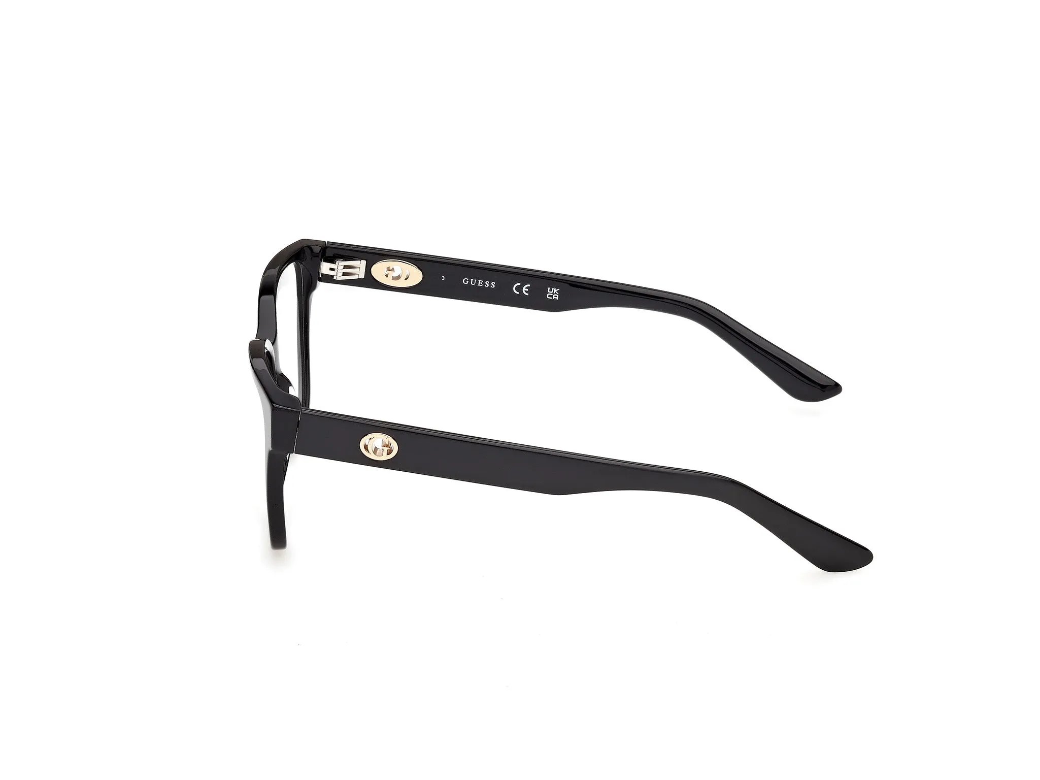 Guess GU50381 1 Montature da vista Acetato Nero Squadrata Normale - immagine 3