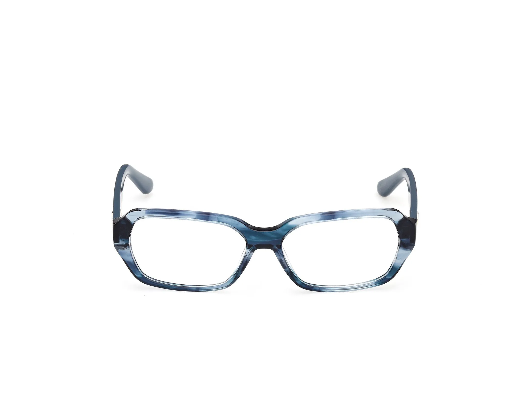 Guess GU50380 92 Montature da vista Acetato Blu Geometrica Normale - immagine 2