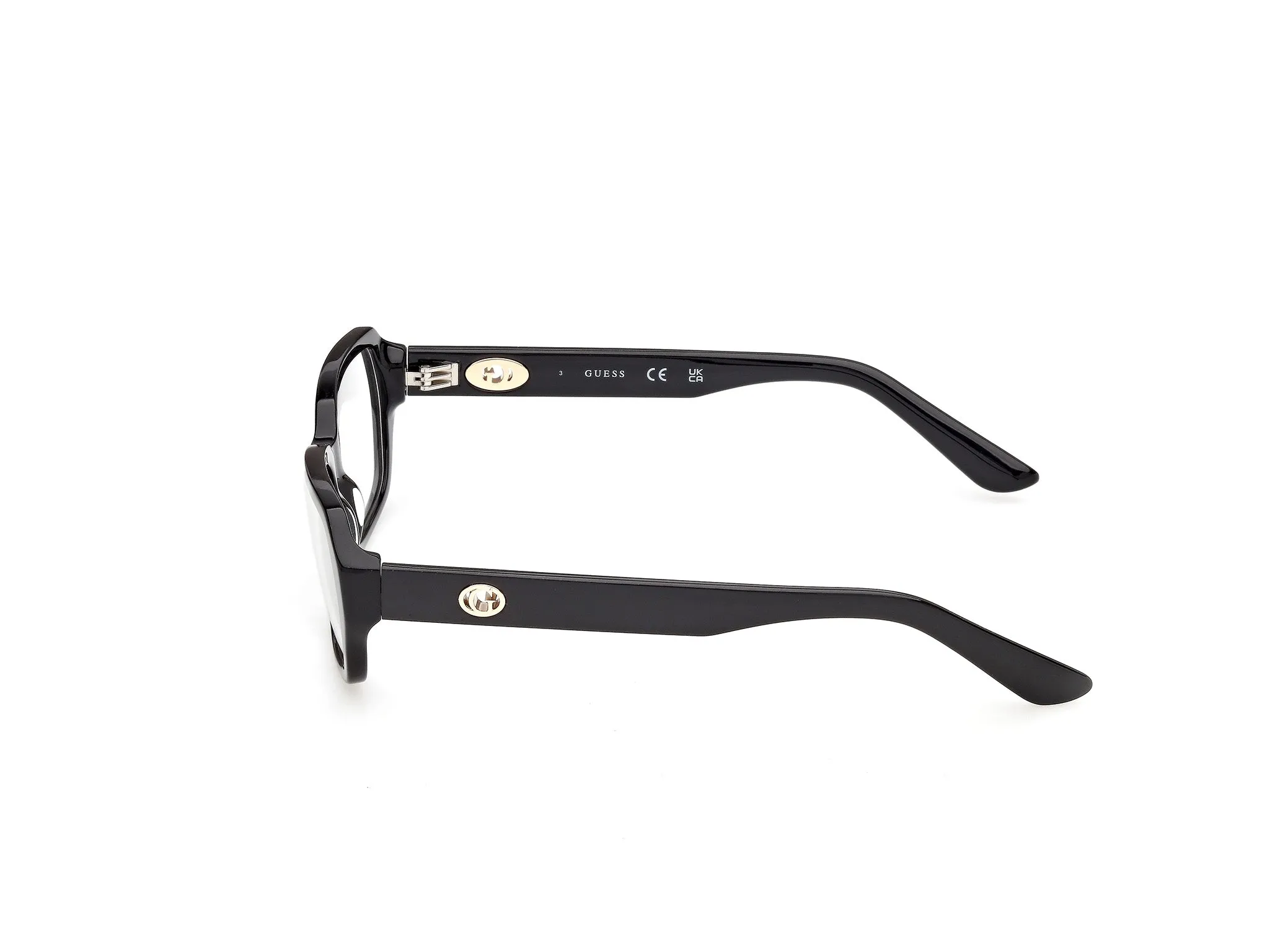 Guess GU50380 1 Montature da vista Acetato Nero Geometrica Normale - immagine 3
