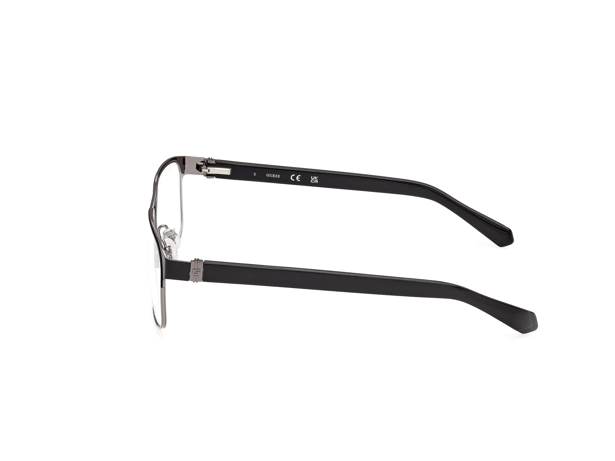 Guess GU50367 2 Montature da vista Metallo Nero Squadrata Normale - immagine 3