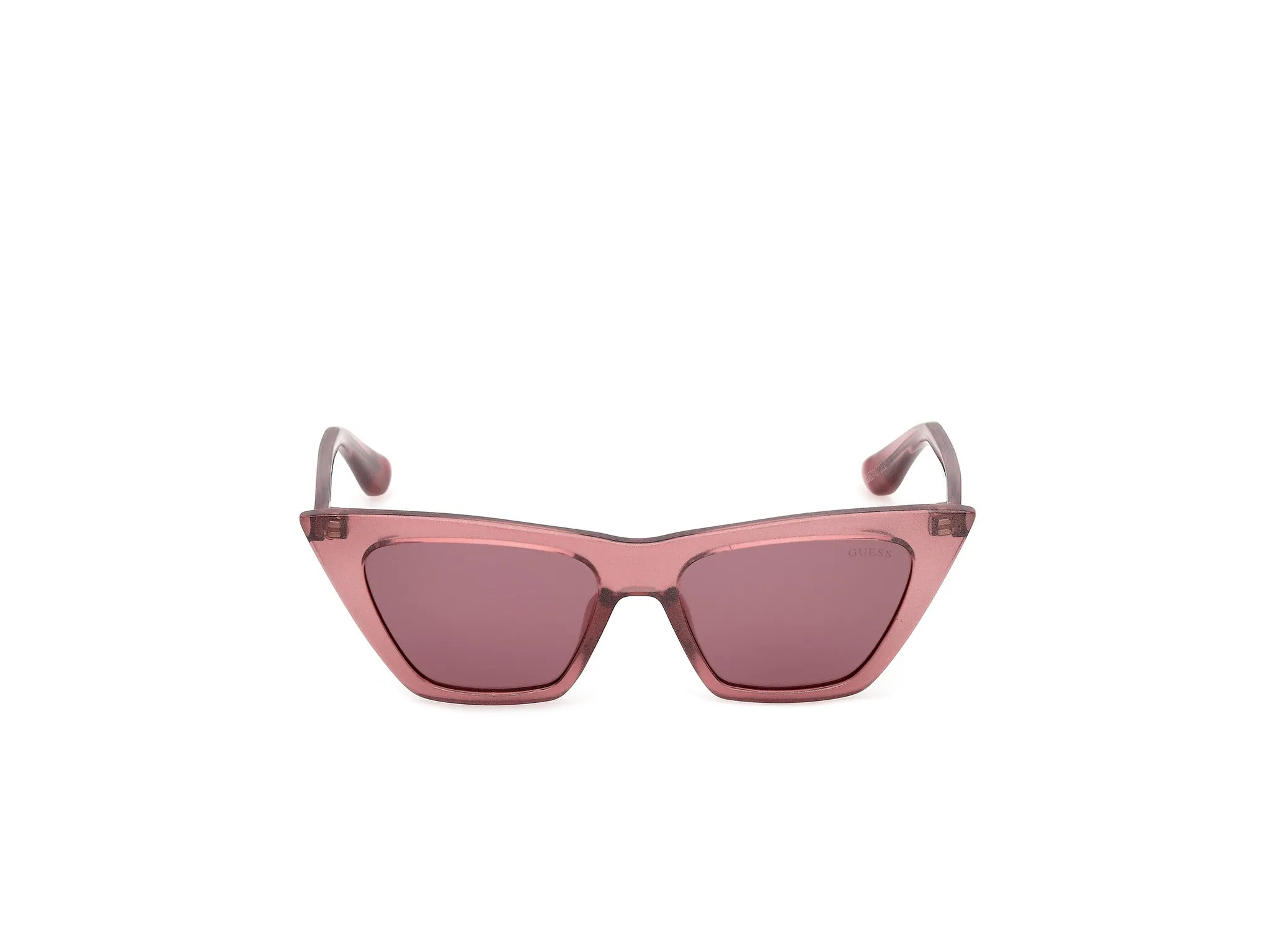 Guess GU00315 74S Occhiali da sole Iniettato Rosa Bordeaux Cat Eye Normale - immagine 2