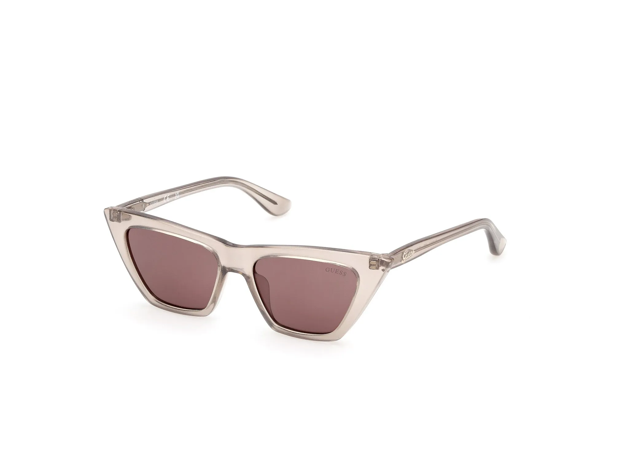 Guess GU00315 59E Occhiali da sole Iniettato Beige Marrone Cat Eye Normale - immagine 1