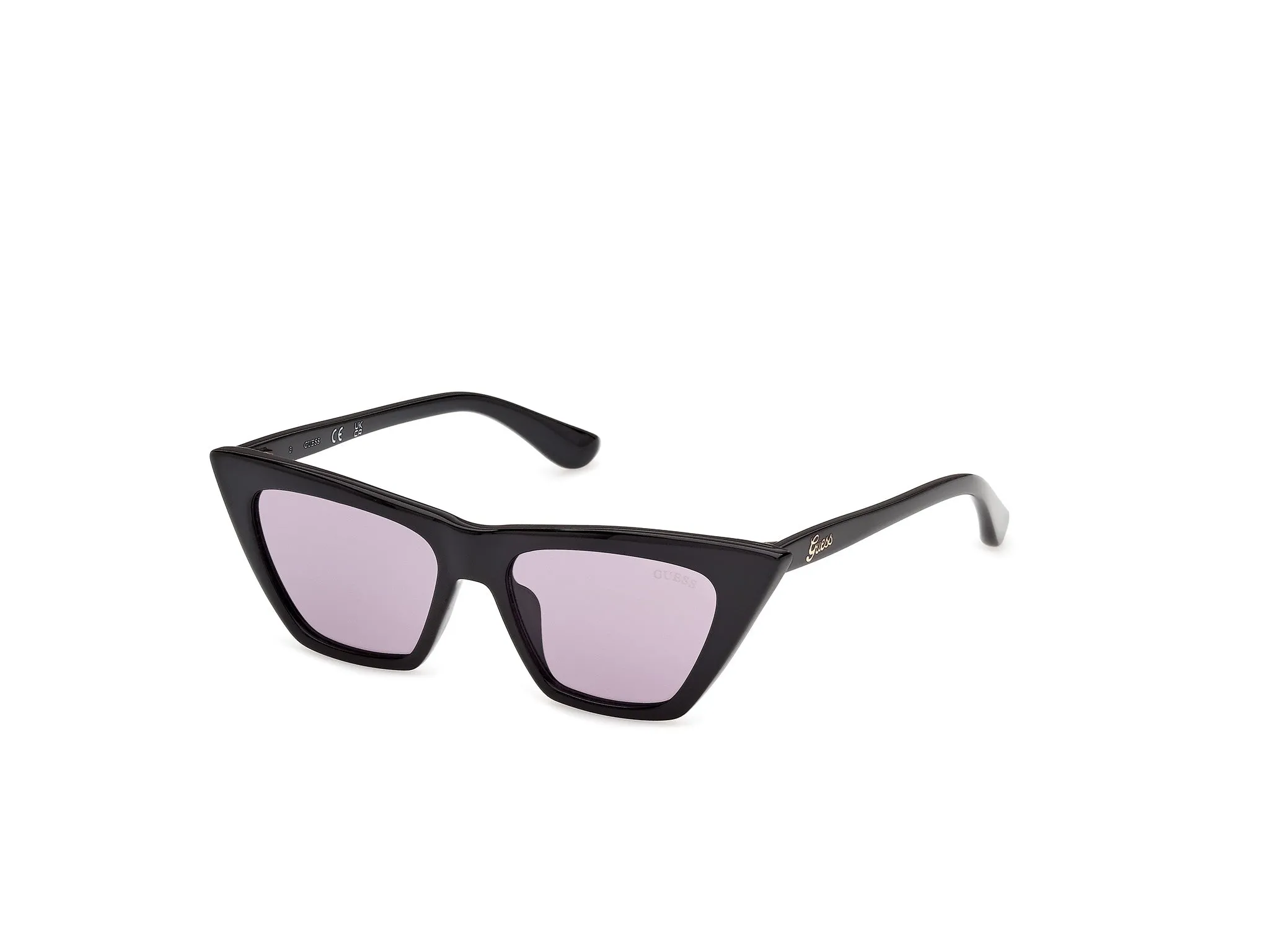 Guess GU00315 01Y Occhiali da sole Iniettato Nero Viola Cat Eye Normale - immagine 1
