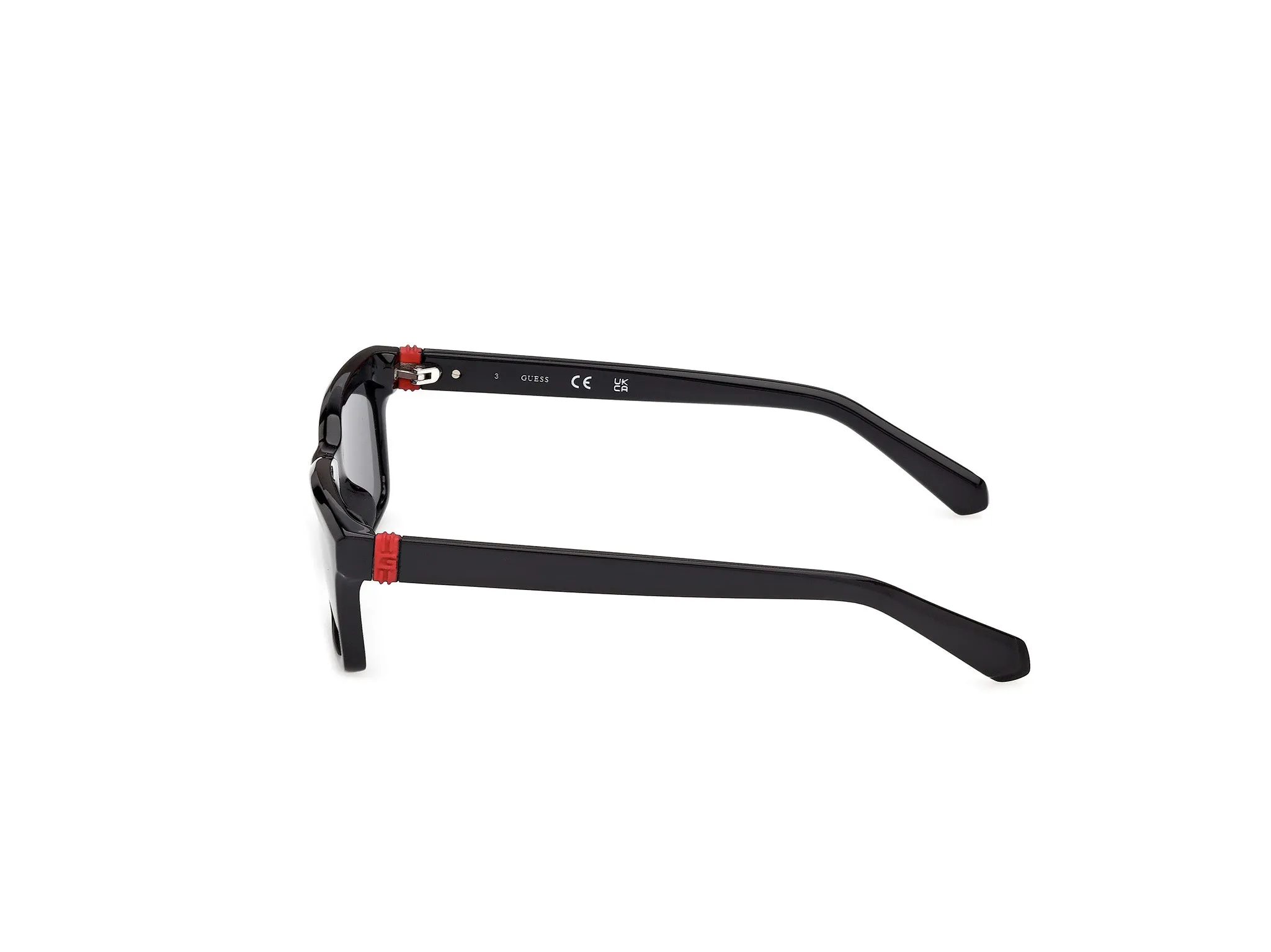 Guess GU00314 01A Occhiali da sole Iniettato Nero Fumo Squadrata Normale - immagine 3