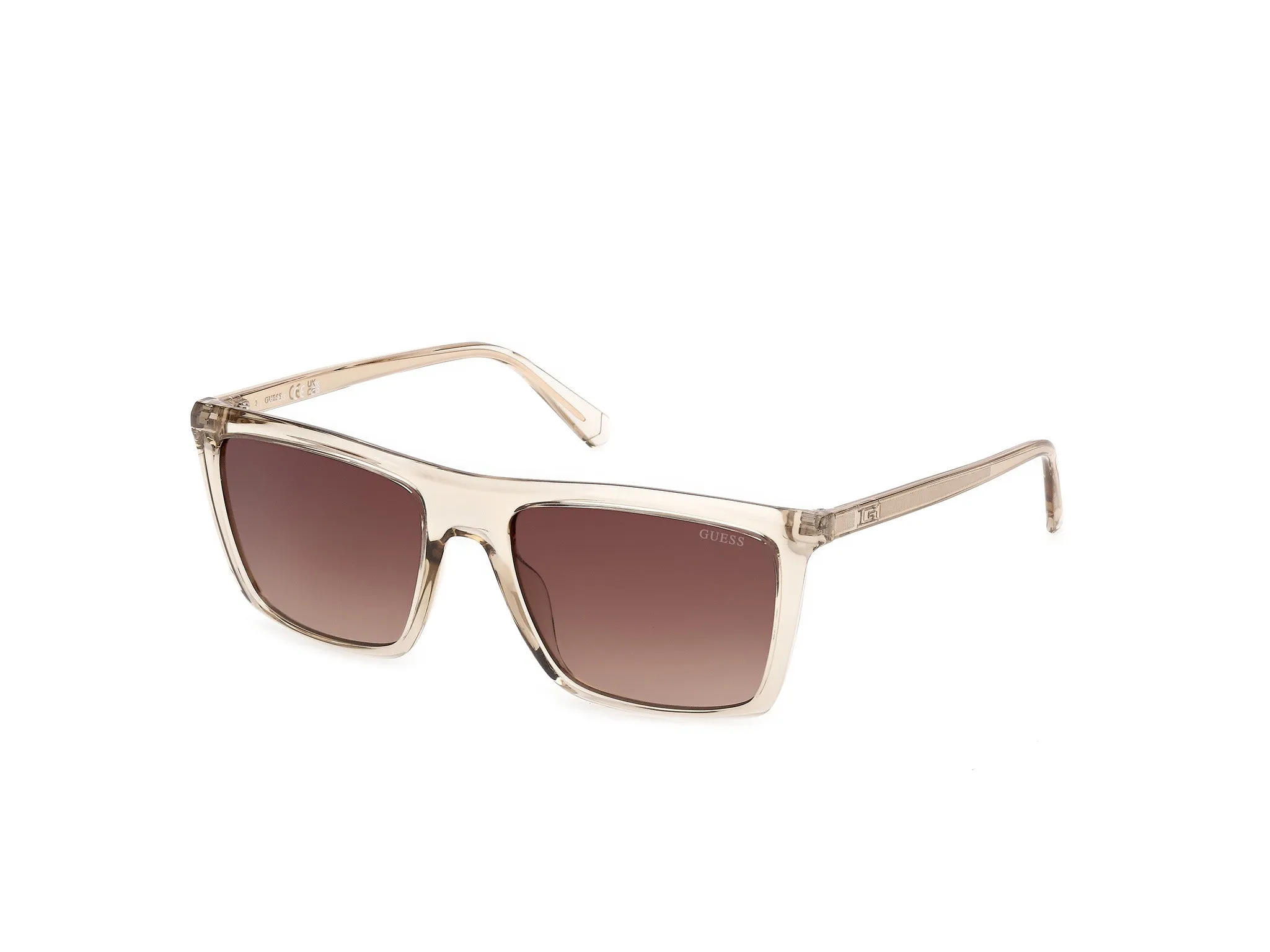 Guess GU00313 45F Occhiali da sole Iniettato Marrone Marrone Squadrata Normale - immagine 1