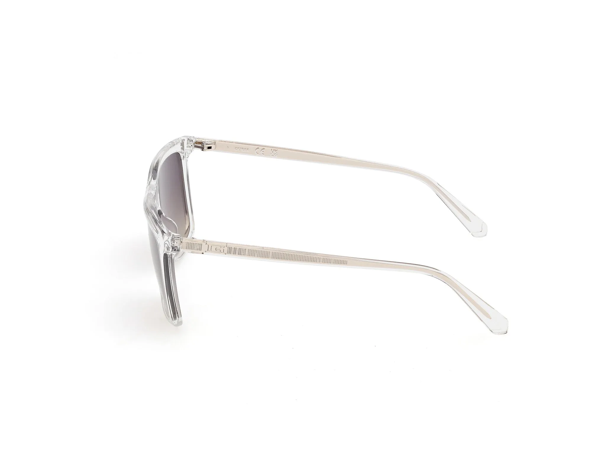 Guess GU00313 26B Occhiali da sole Iniettato Trasparente Fumo Squadrata Normale - immagine 3