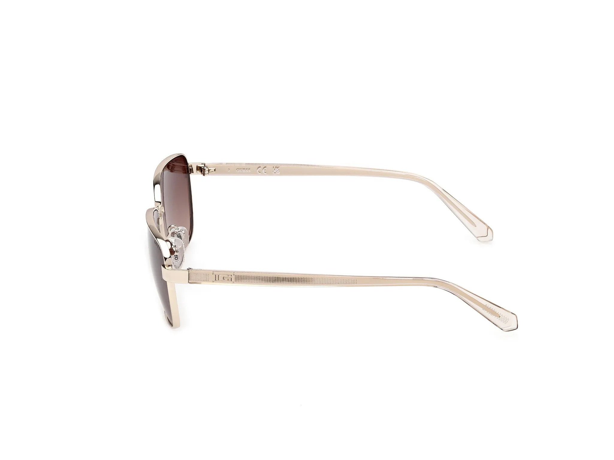 Guess GU00312 32F Occhiali da sole Metallo Oro Marrone Squadrata Normale - immagine 3