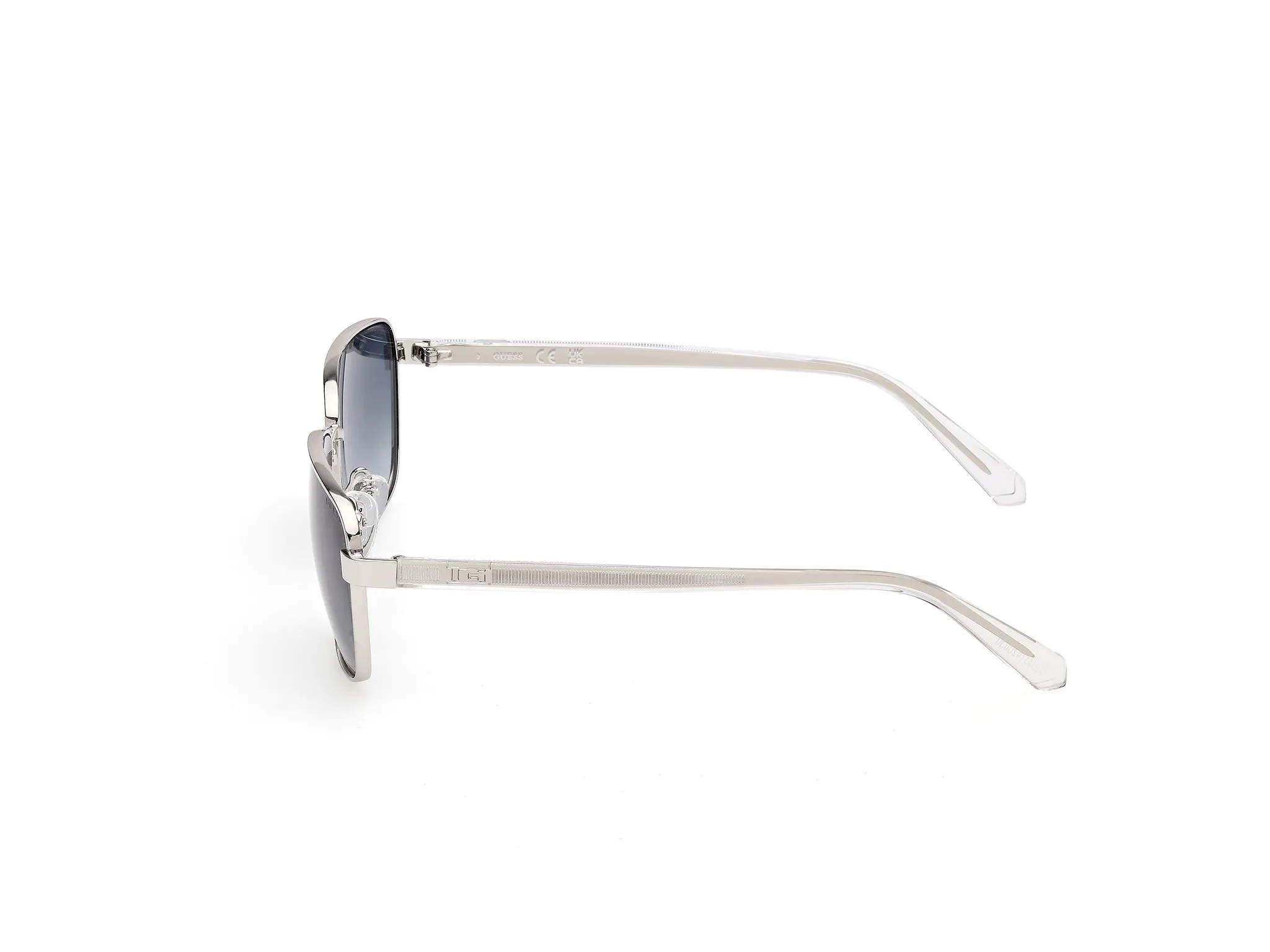 Guess GU00312 10W Occhiali da sole Metallo Grigio Blu Squadrata Normale - immagine 3