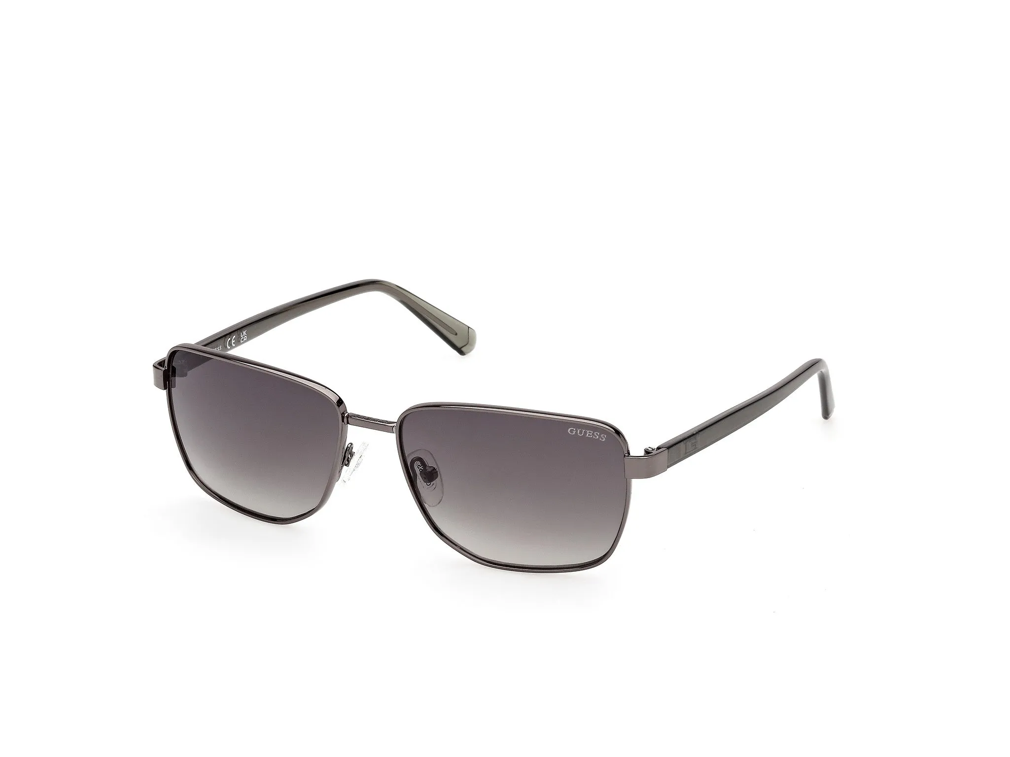 Guess GU00312 08B Occhiali da sole Metallo Canna di fucile Fumo Squadrata Normale - immagine 1