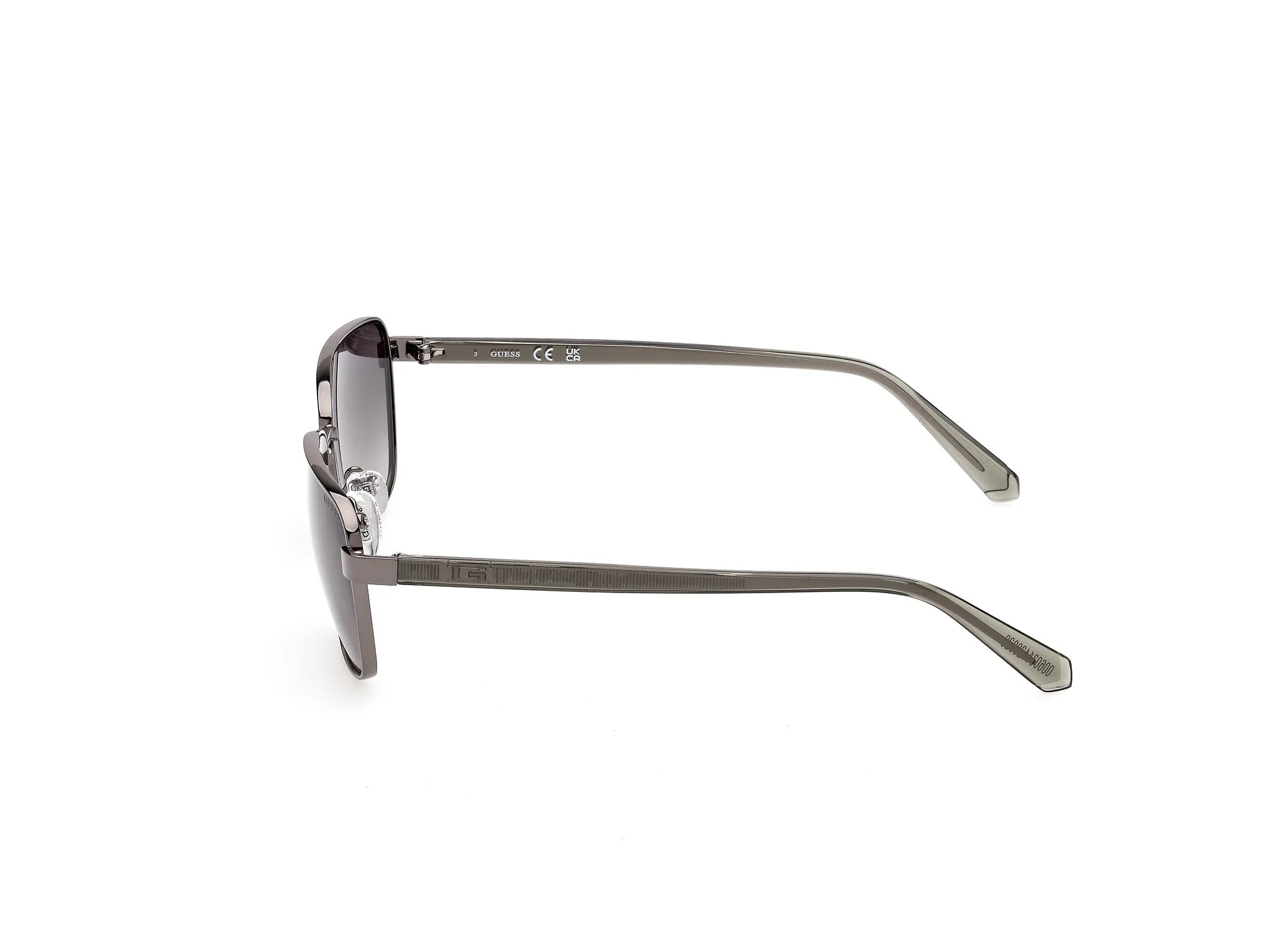 Guess GU00312 08B Occhiali da sole Metallo Canna di fucile Fumo Squadrata Normale - immagine 3