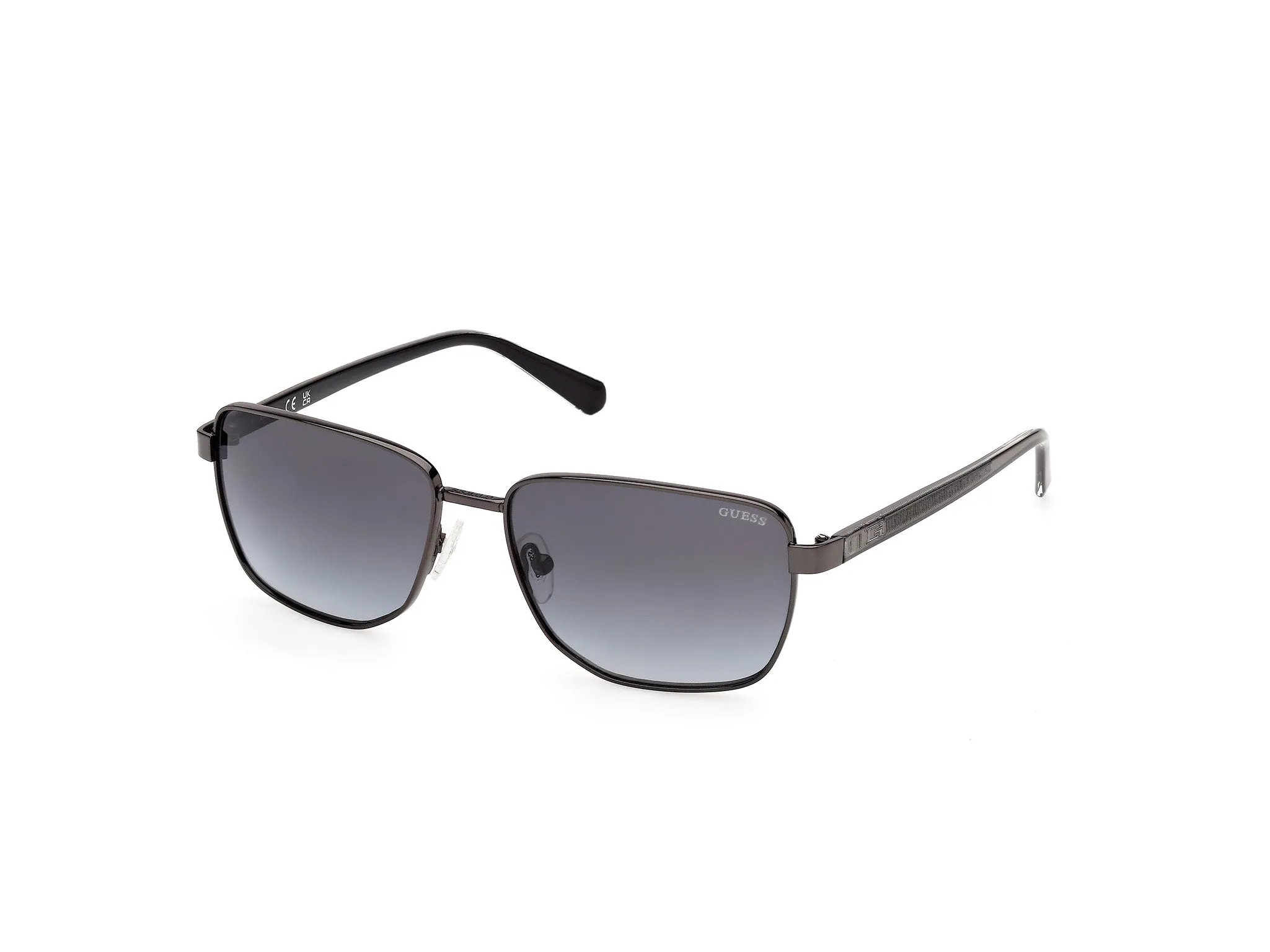 Guess GU00312 07B Occhiali da sole Metallo Canna di fucile Fumo Squadrata Normale - immagine 1