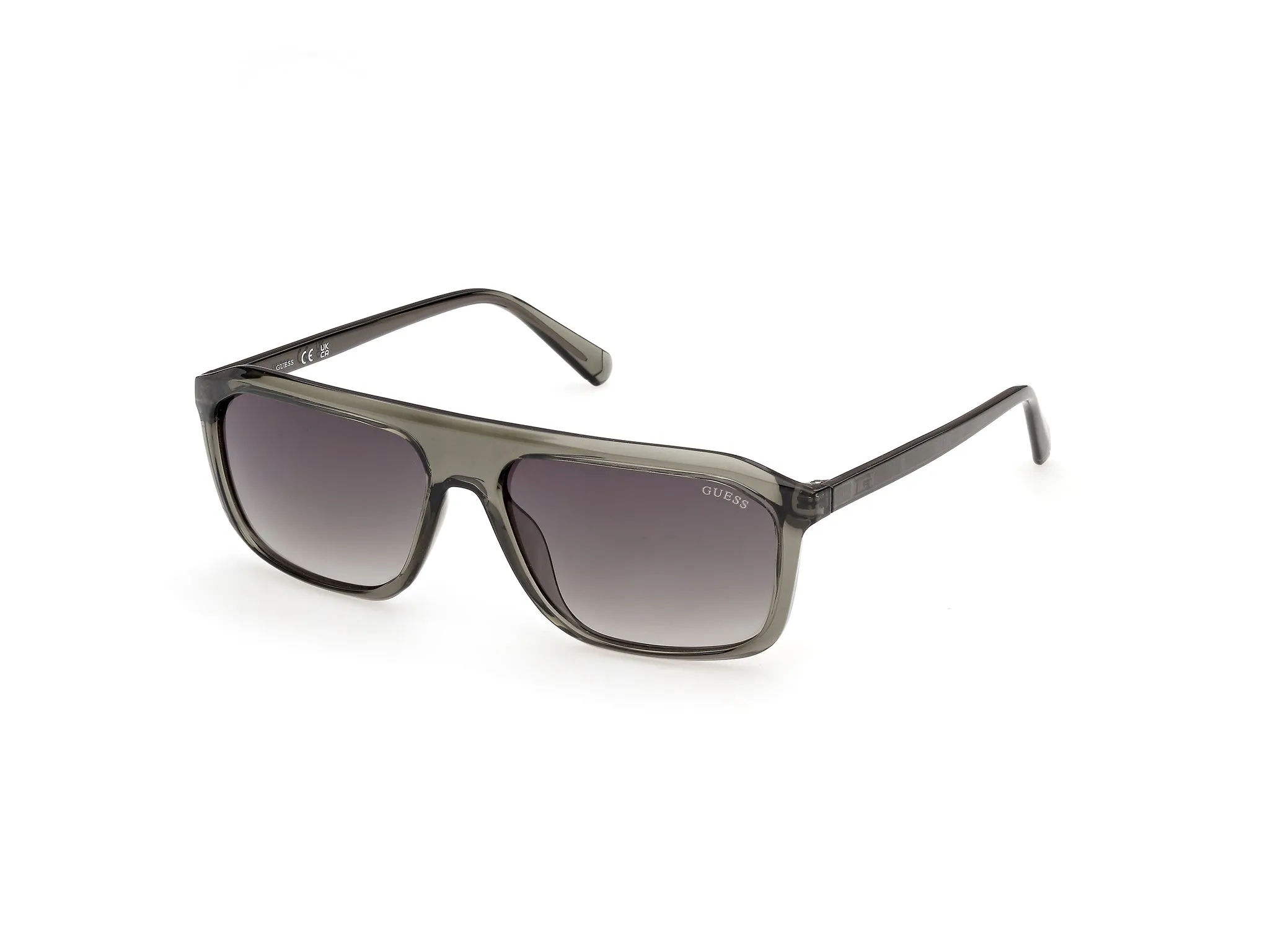 Guess GU00311 96B Occhiali da sole Iniettato Verde Fumo Squadrata Normale - immagine 1