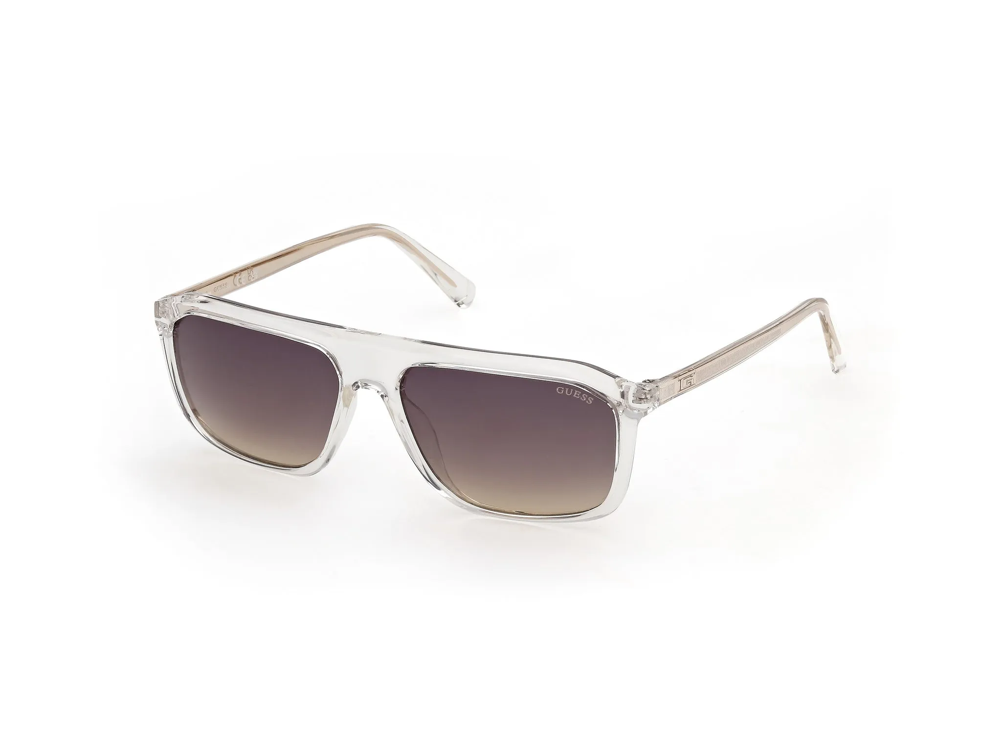 Guess GU00311 26B Occhiali da sole Iniettato Trasparente Fumo Squadrata Normale - immagine 1