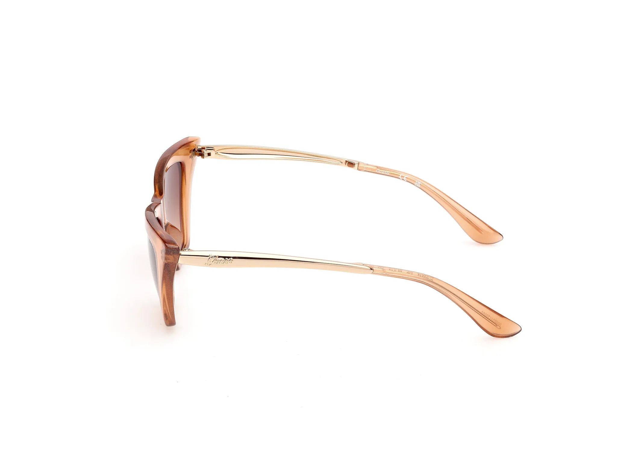 Guess GU00310 44F Occhiali da sole Iniettato Arancione Marrone Cat Eye Normale - immagine 3