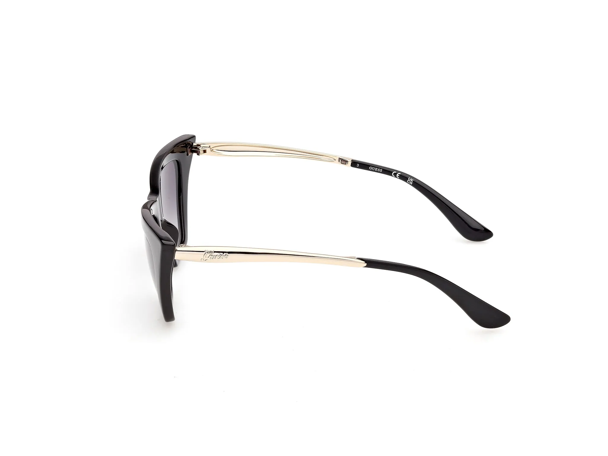 Guess GU00310 01B Occhiali da sole Iniettato Nero Fumo Cat Eye Normale - immagine 3